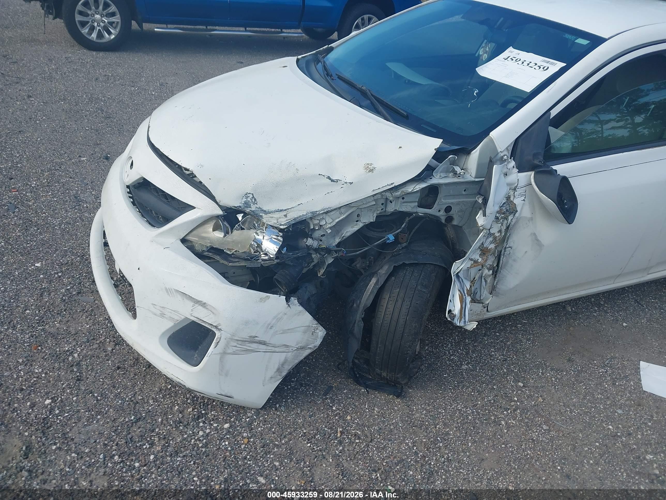 2013 Toyota Corolla L White vin: 2T1BU4EE4DC939804