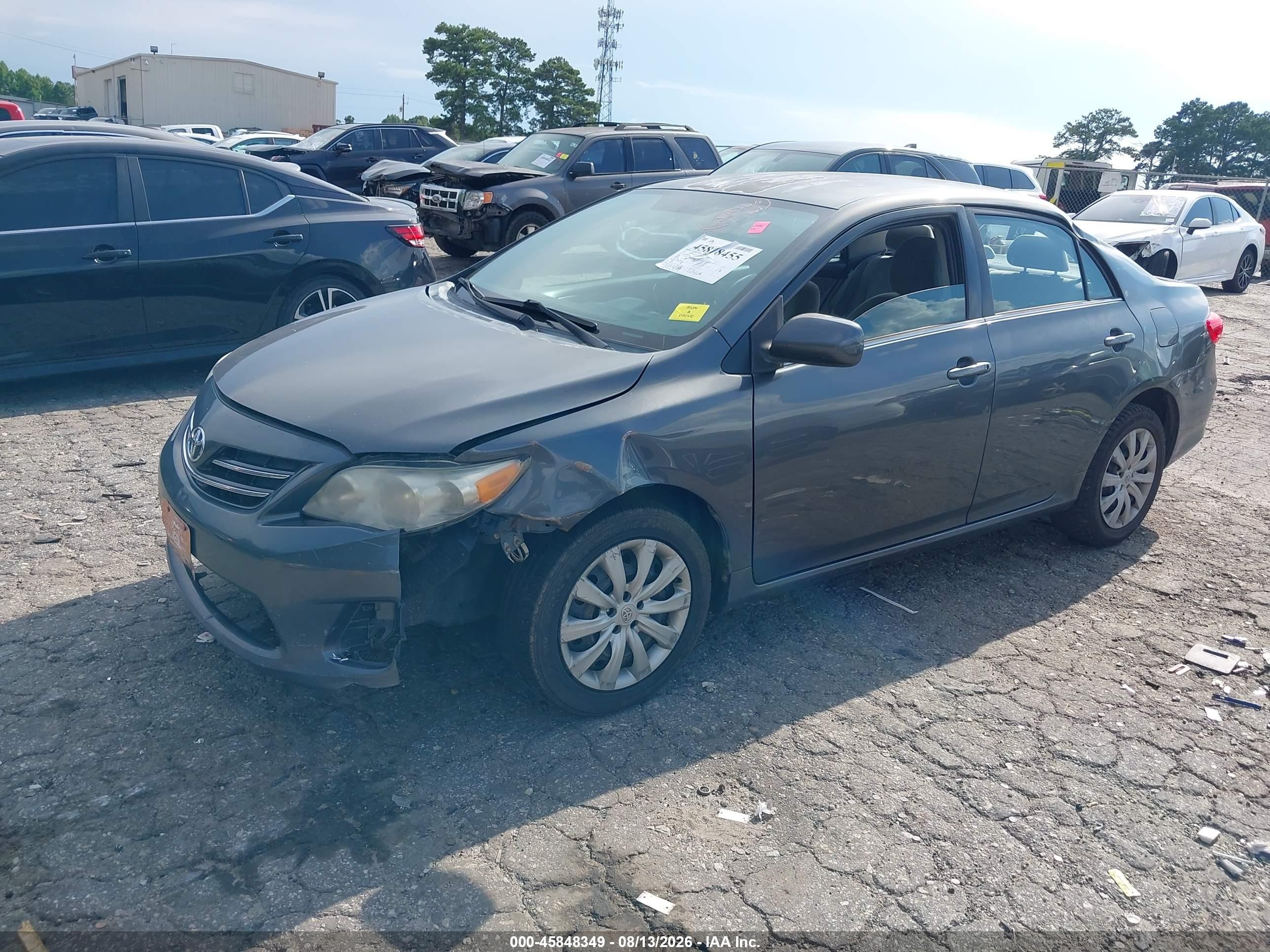 2013 Toyota Corolla Le Gray vin: 2T1BU4EE4DC941164