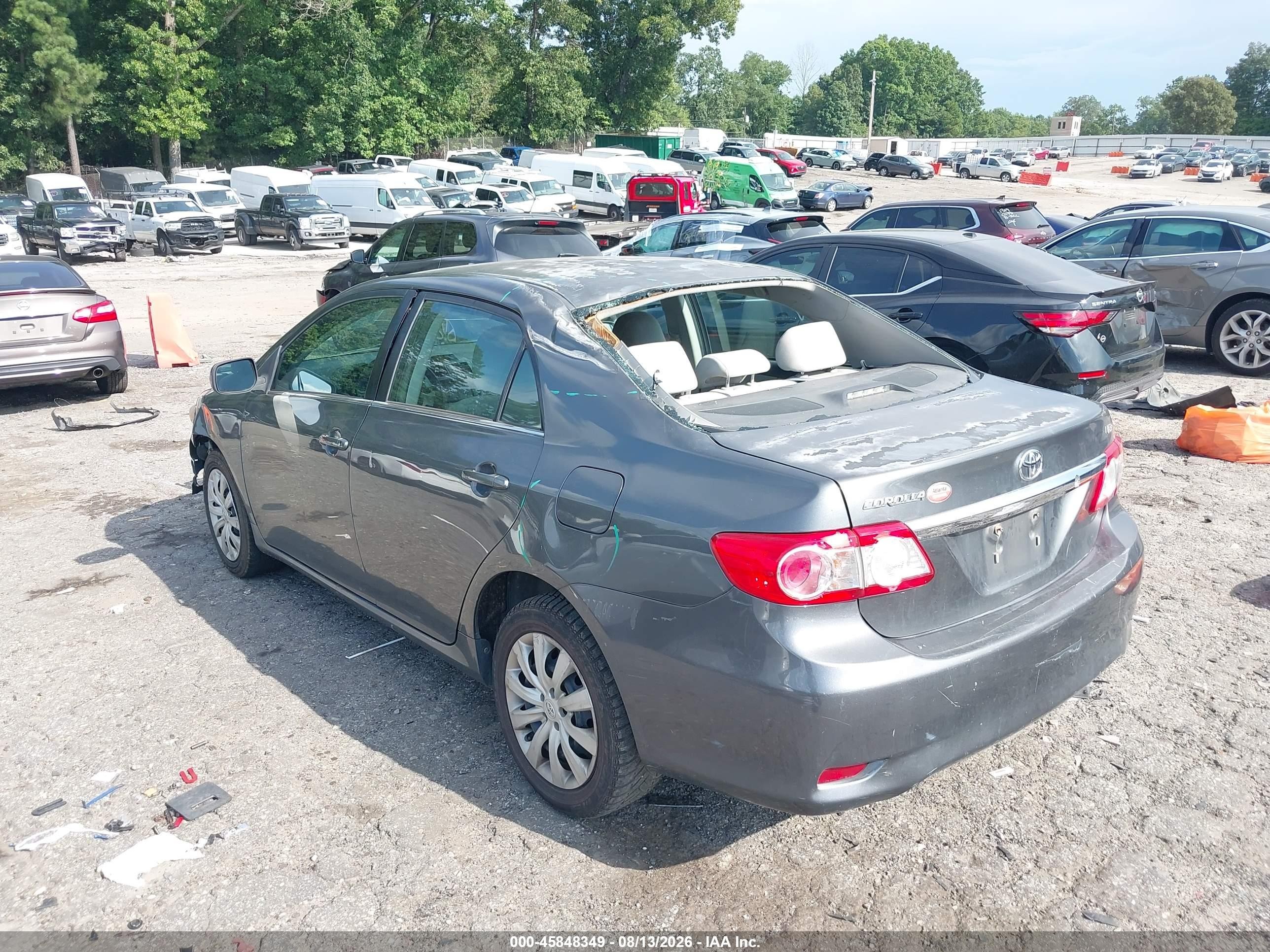 2013 Toyota Corolla Le Gray vin: 2T1BU4EE4DC941164