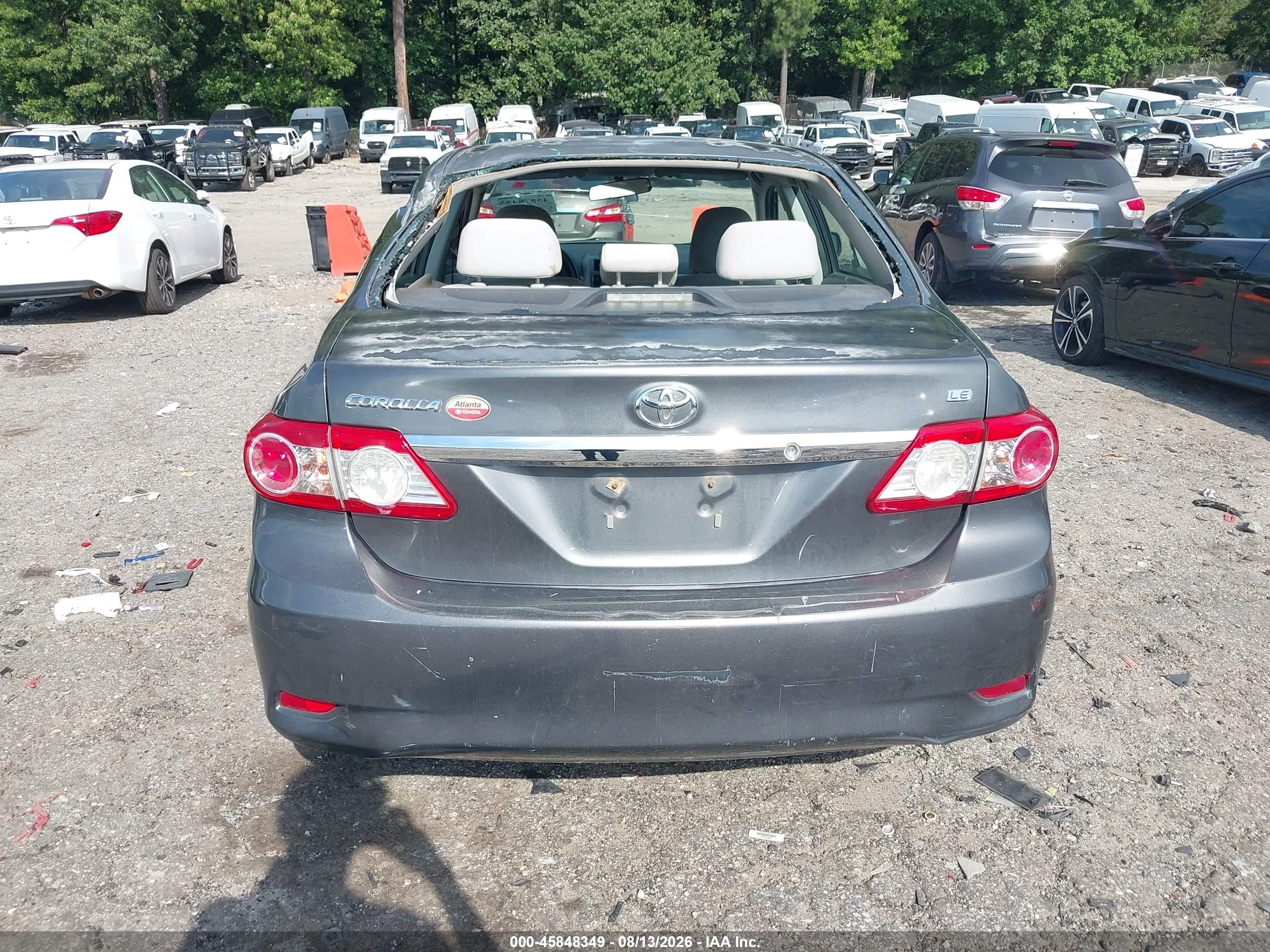 2013 Toyota Corolla Le Gray vin: 2T1BU4EE4DC941164
