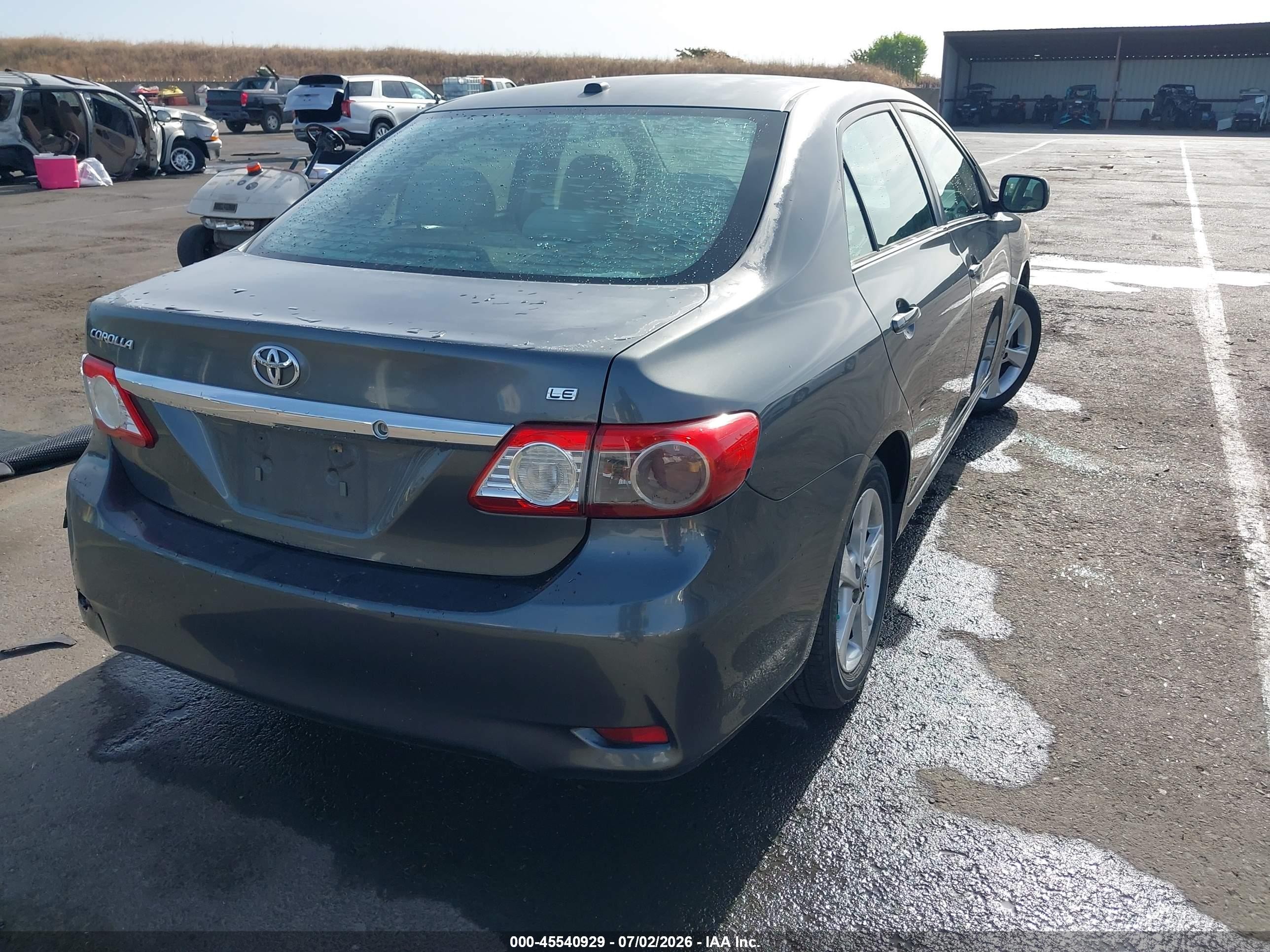 2013 Toyota Corolla Le Серый vin: 2T1BU4EE4DC946395