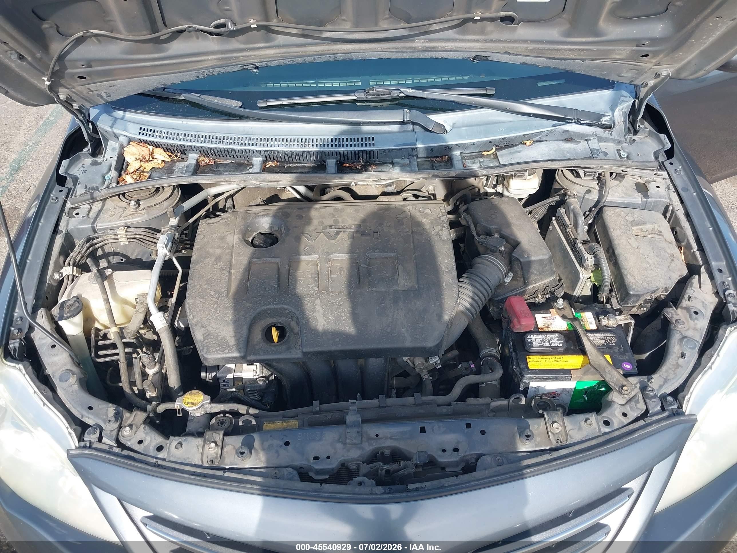 2013 Toyota Corolla Le Серый vin: 2T1BU4EE4DC946395