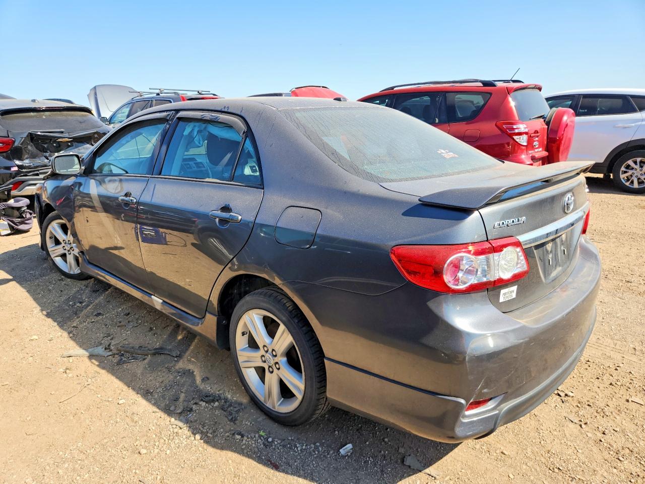 2013 Toyota Corolla S Gray vin: 2T1BU4EE4DC947708