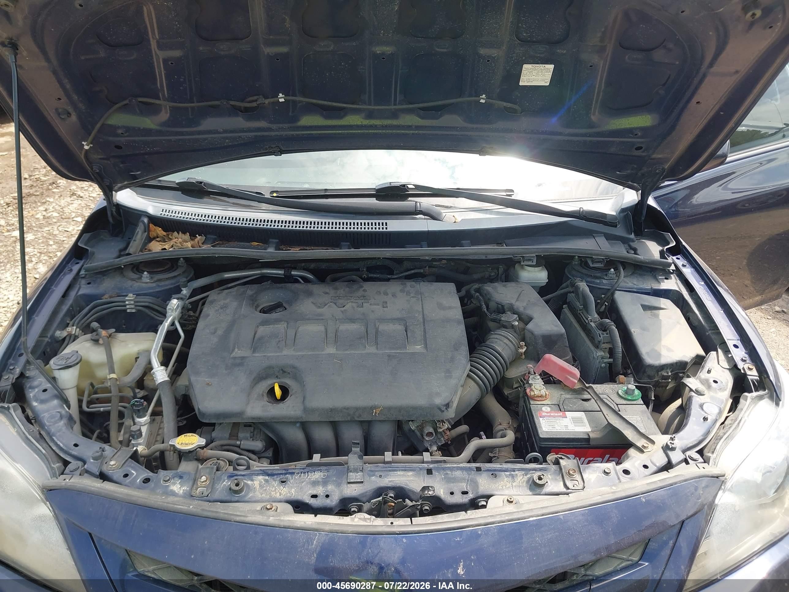 2013 Toyota Corolla S Blue vin: 2T1BU4EE4DC948387