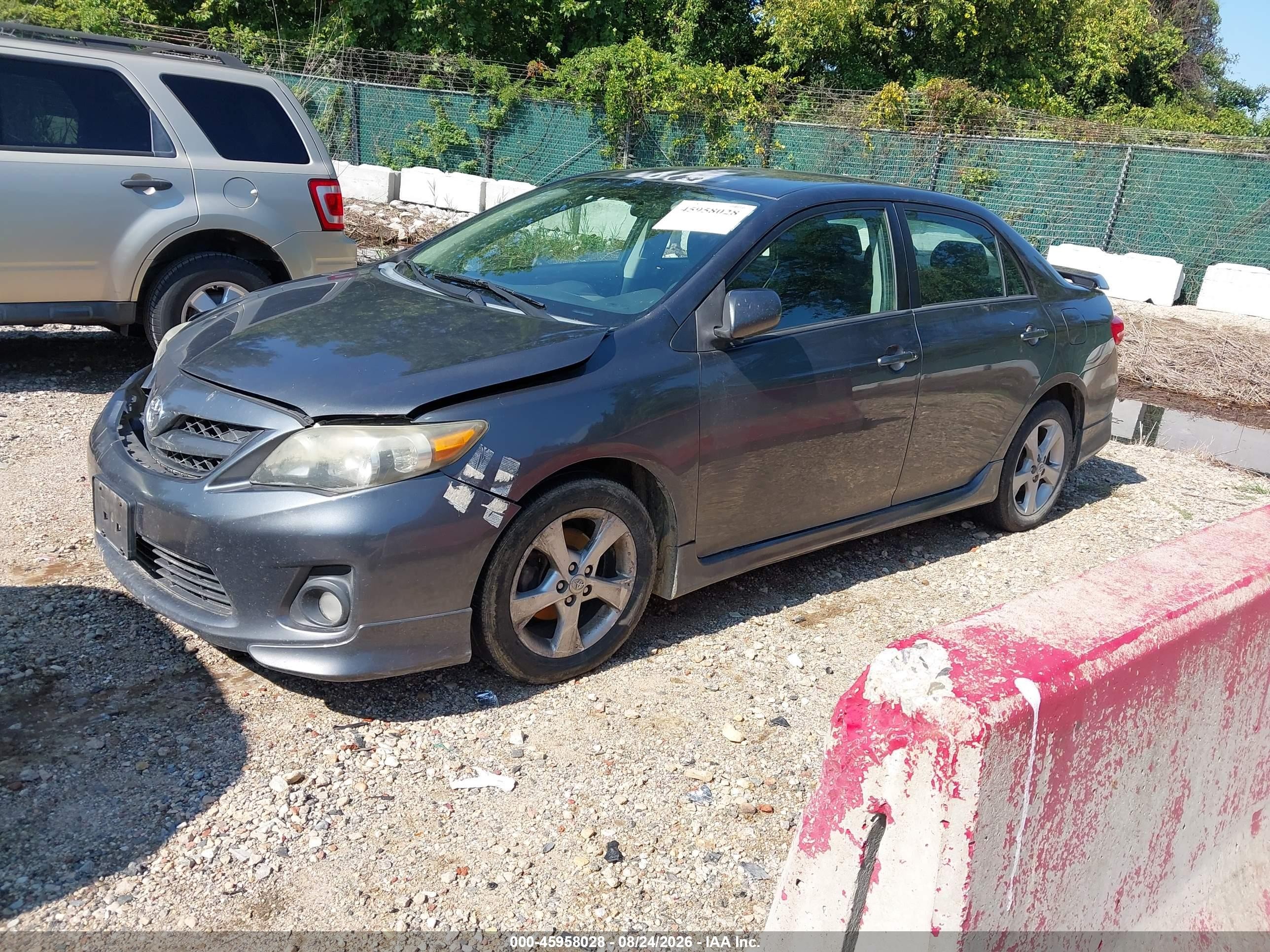 2013 Toyota Corolla S Gray vin: 2T1BU4EE4DC960457