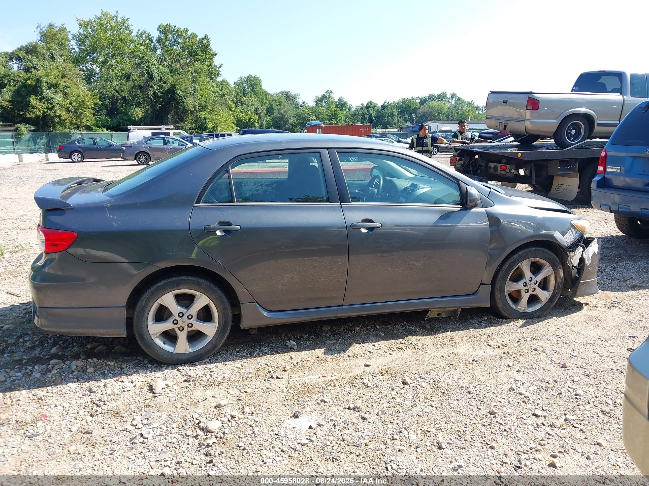 2013 Toyota Corolla S Gray vin: 2T1BU4EE4DC960457