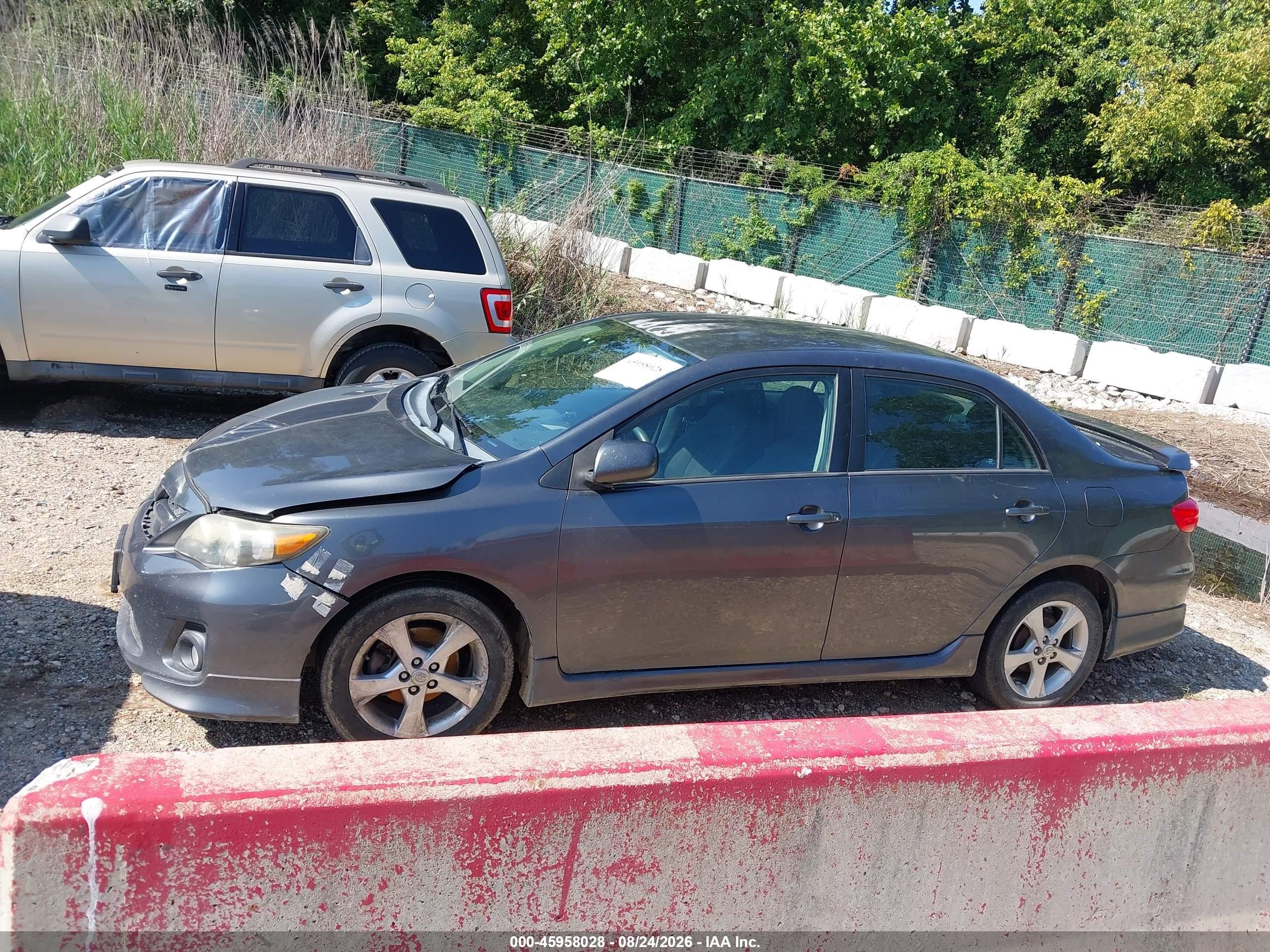 2013 Toyota Corolla S Gray vin: 2T1BU4EE4DC960457
