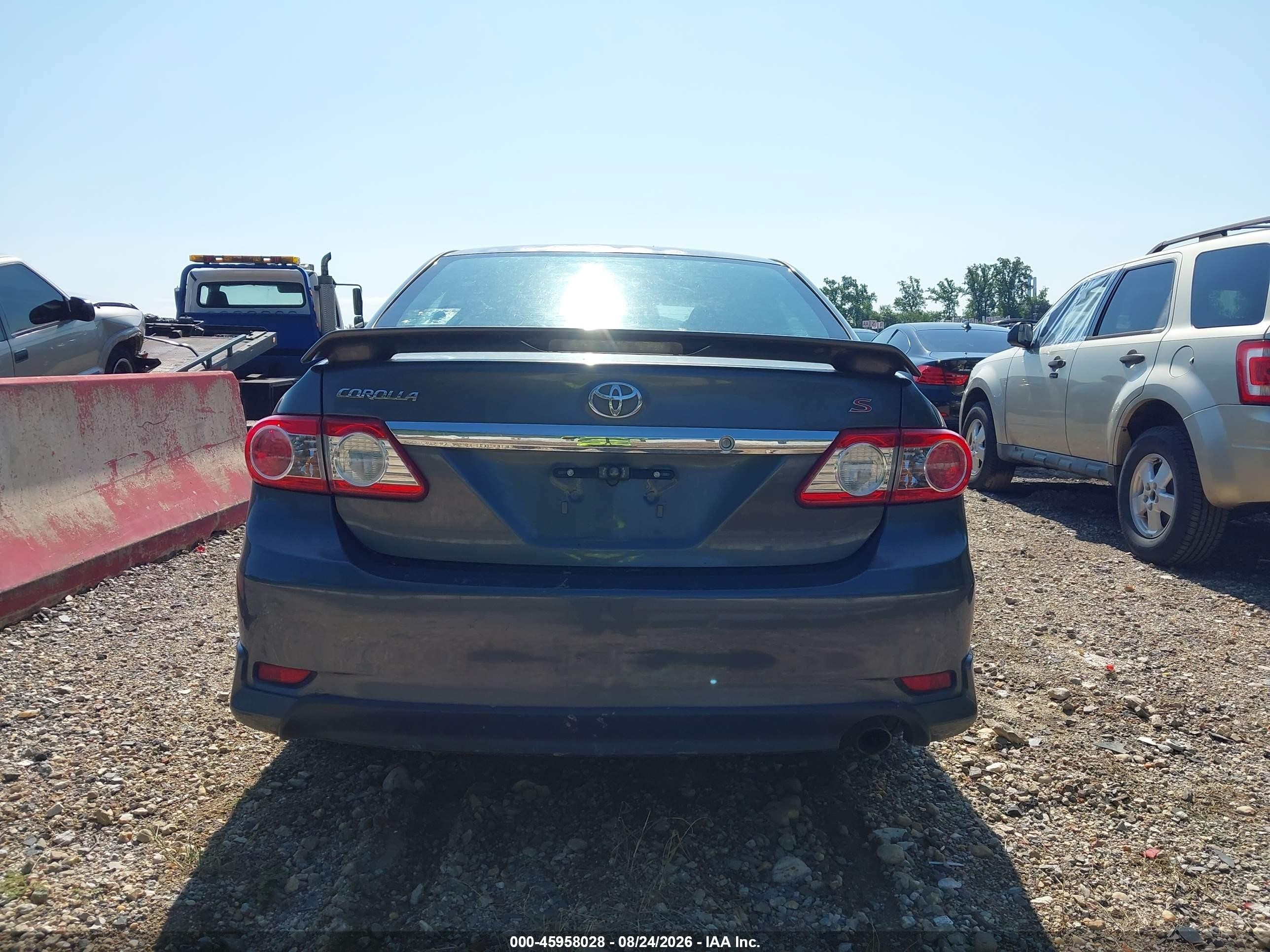 2013 Toyota Corolla S Gray vin: 2T1BU4EE4DC960457