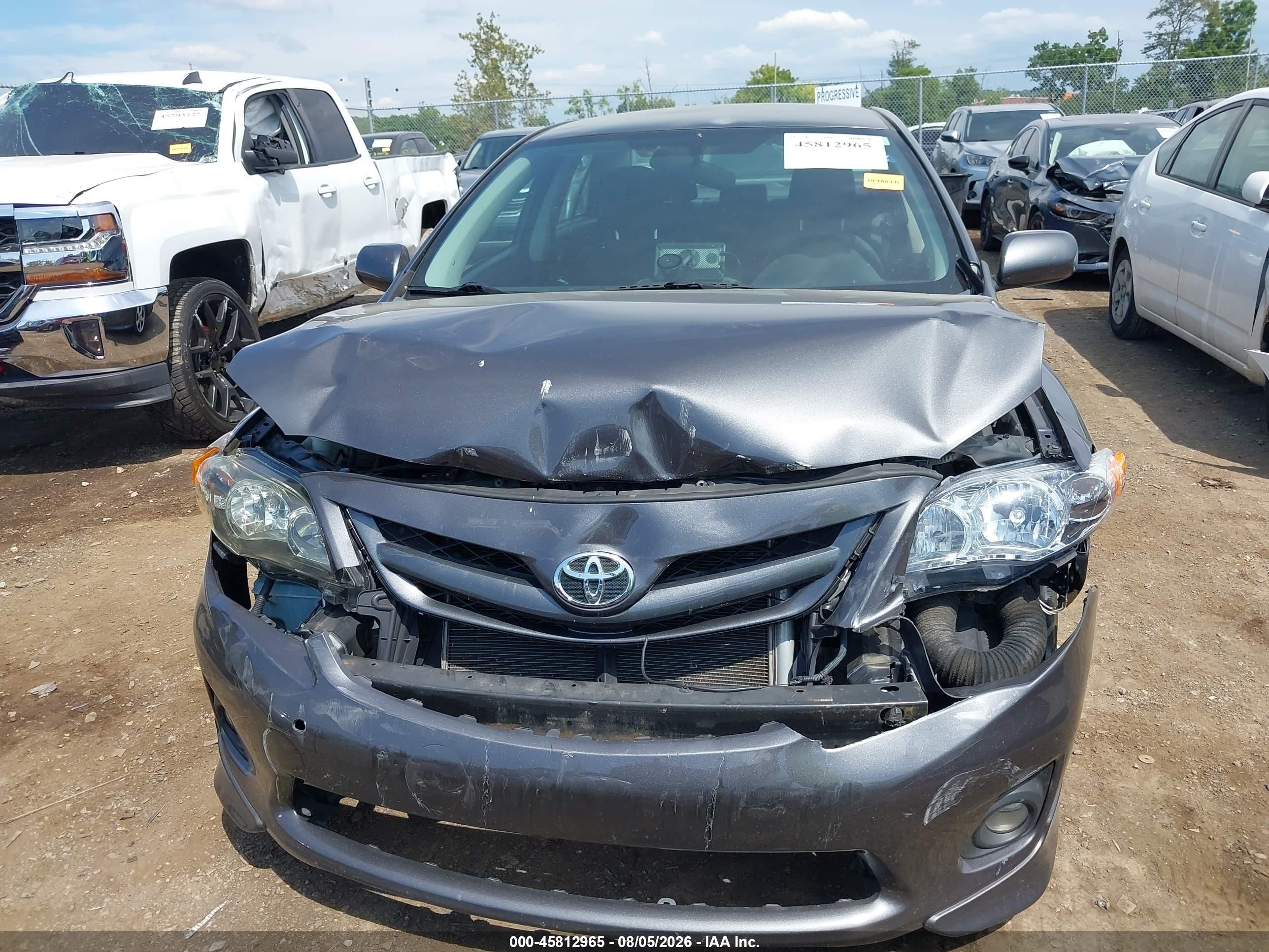 2013 Toyota Corolla S Gray vin: 2T1BU4EE4DC964945