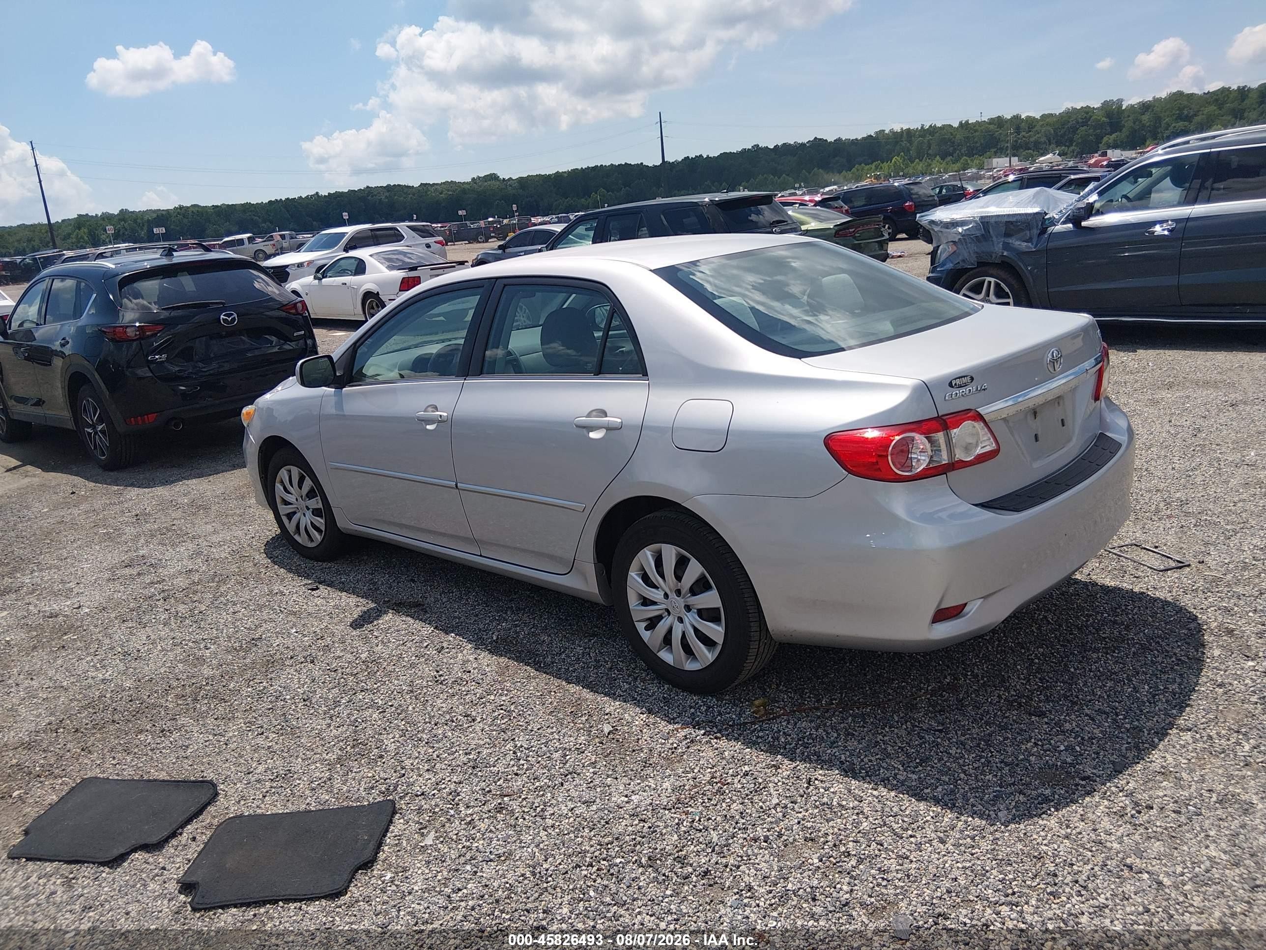 2013 Toyota Corolla Le Silver vin: 2T1BU4EE4DC966727