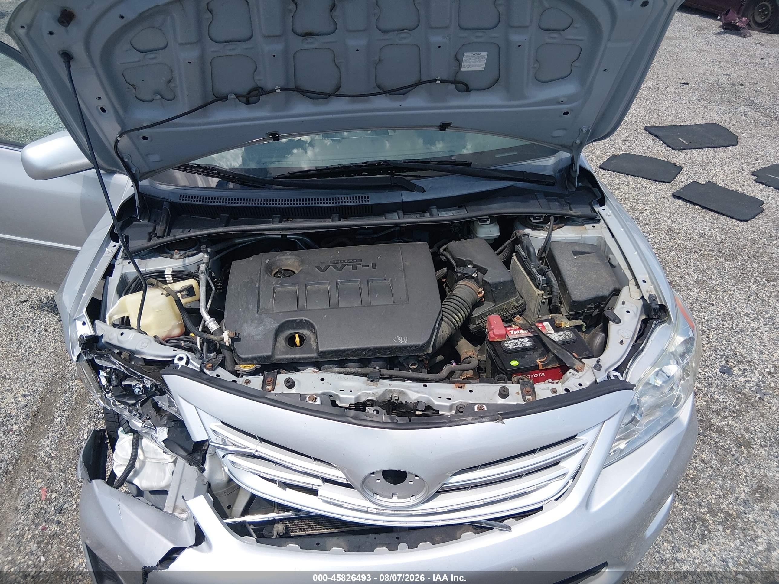 2013 Toyota Corolla Le Silver vin: 2T1BU4EE4DC966727