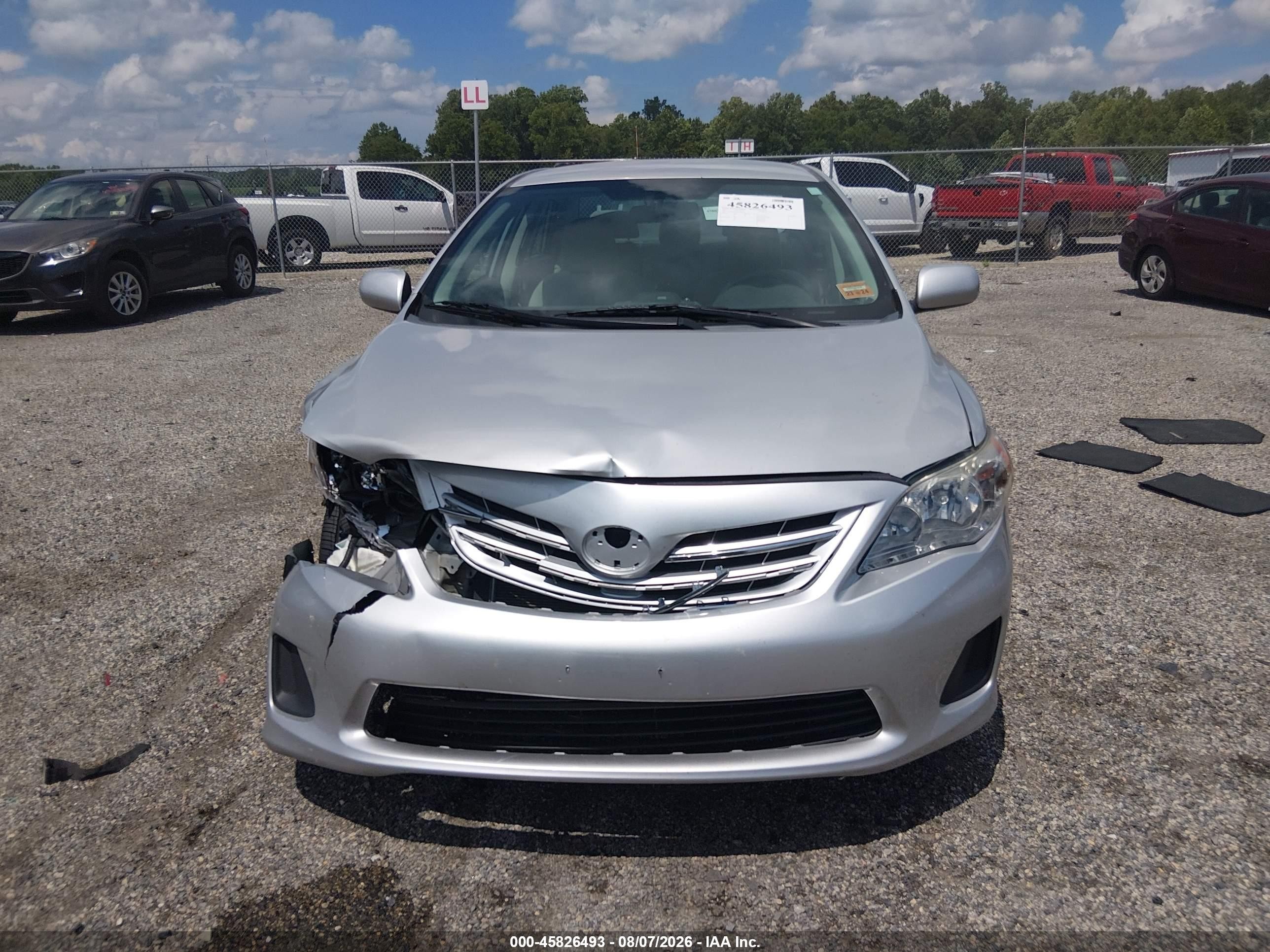 2013 Toyota Corolla Le Silver vin: 2T1BU4EE4DC966727