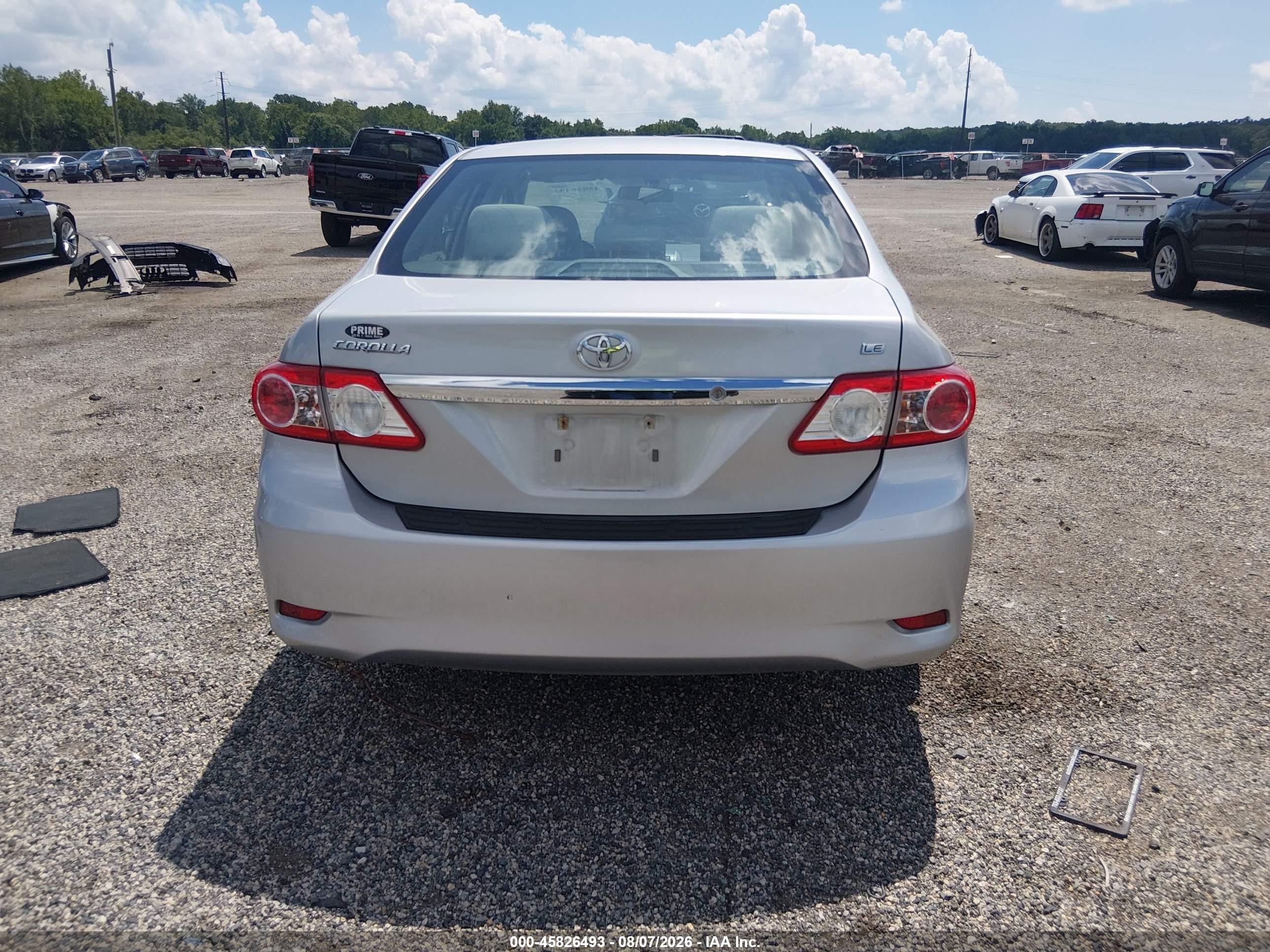 2013 Toyota Corolla Le Silver vin: 2T1BU4EE4DC966727