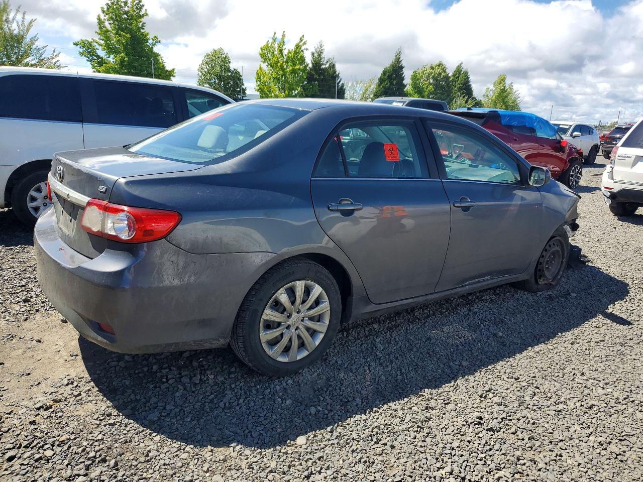 2013 Toyota Corolla Le Gray vin: 2T1BU4EE4DC968400