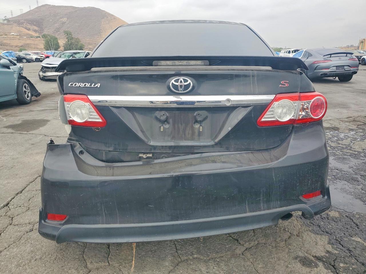 2013 Toyota Corolla S Black vin: 2T1BU4EE4DC971751