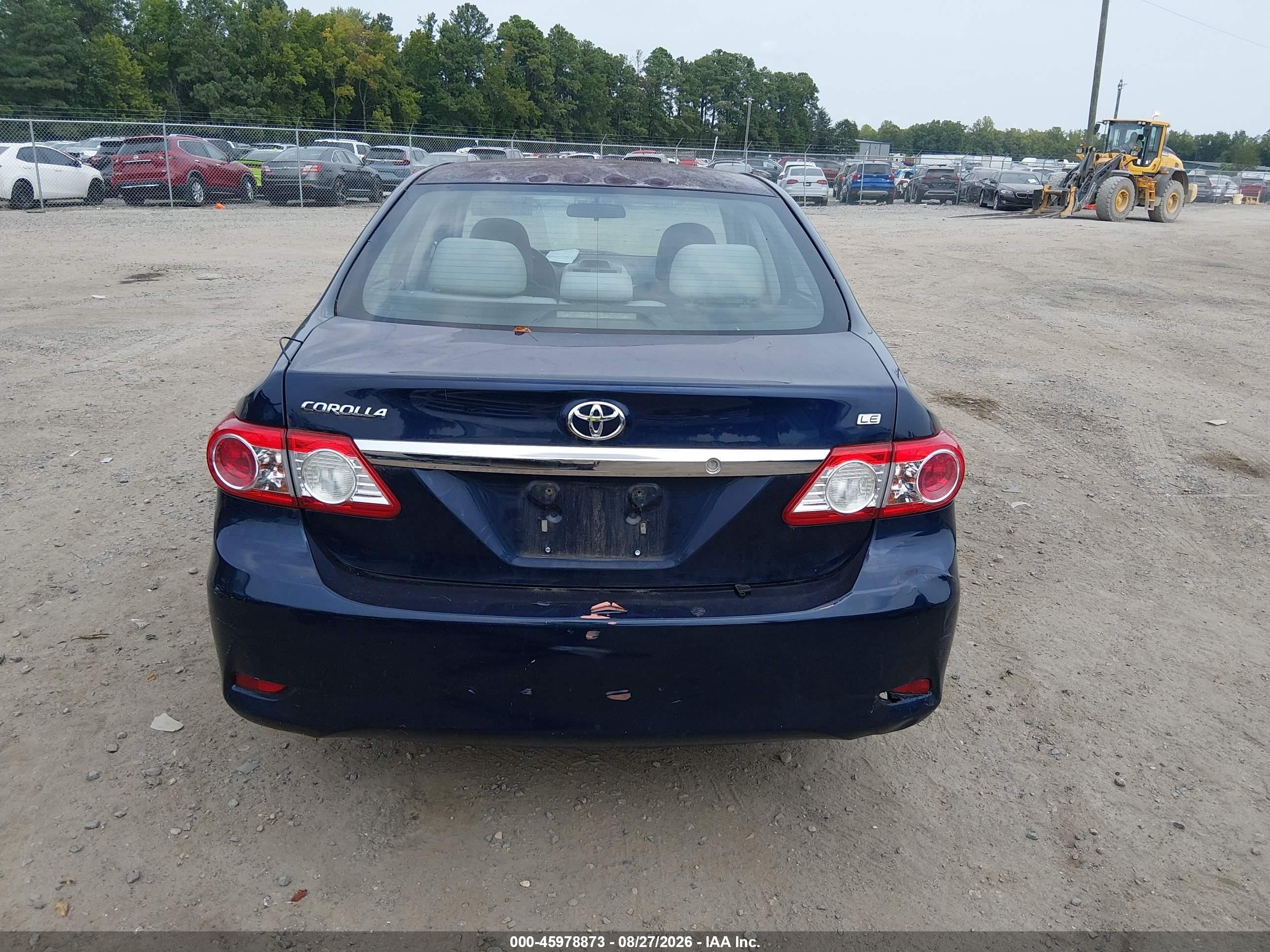 2013 Toyota Corolla Le Blue vin: 2T1BU4EE4DC984662