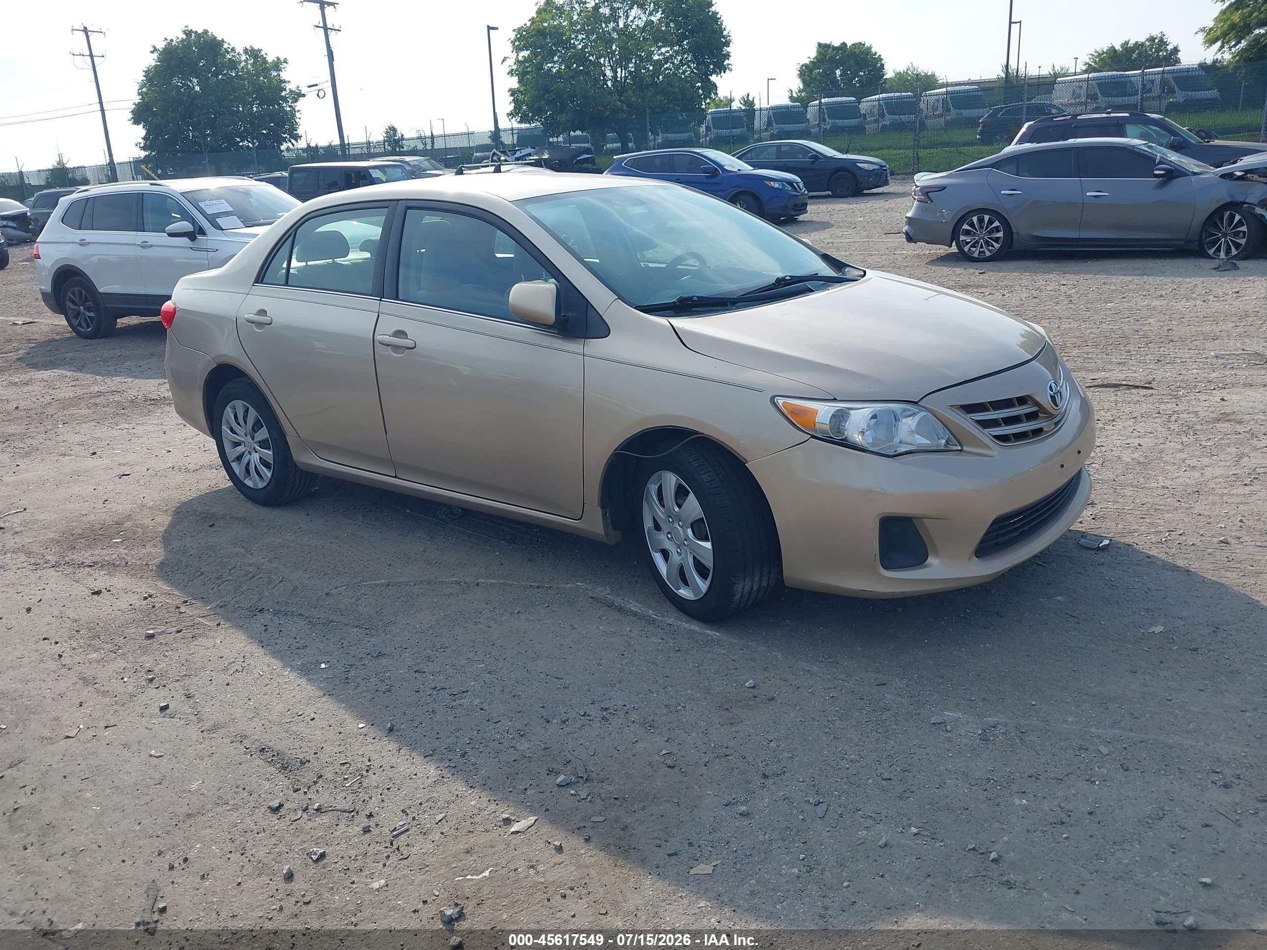 2013 Toyota Corolla Le Tan vin: 2T1BU4EE4DC992681