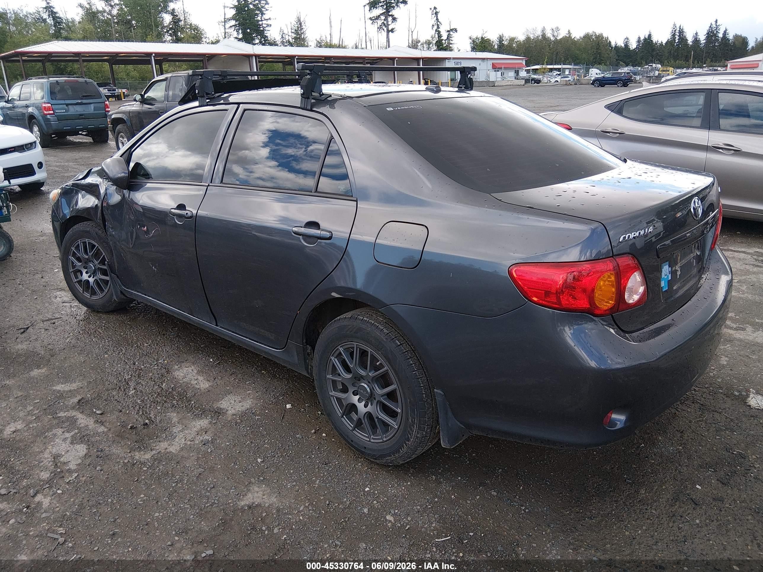 2010 Toyota Corolla Ce Серый vin: 2T1BU4EE5AC191236