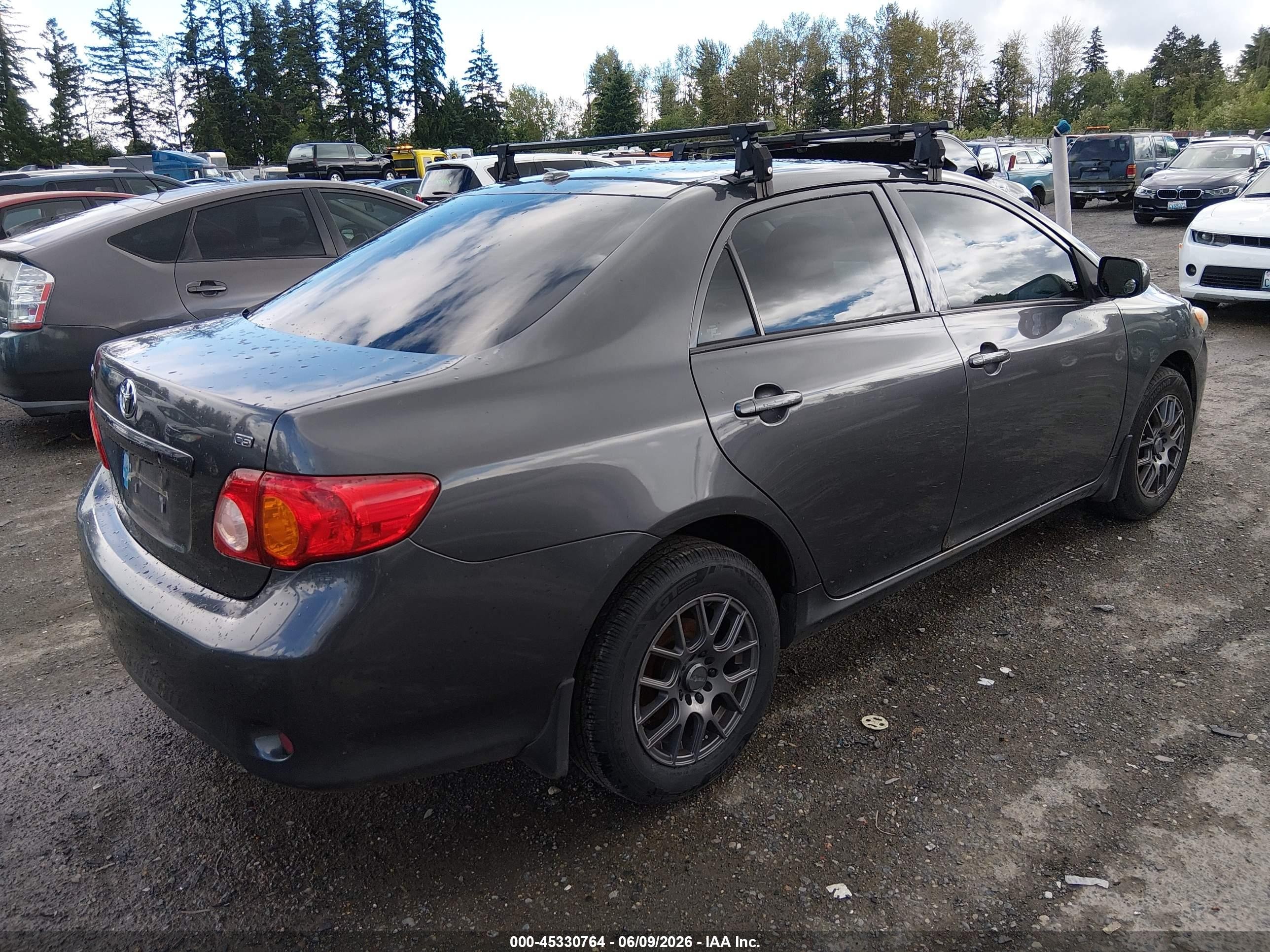 2010 Toyota Corolla Ce Серый vin: 2T1BU4EE5AC191236