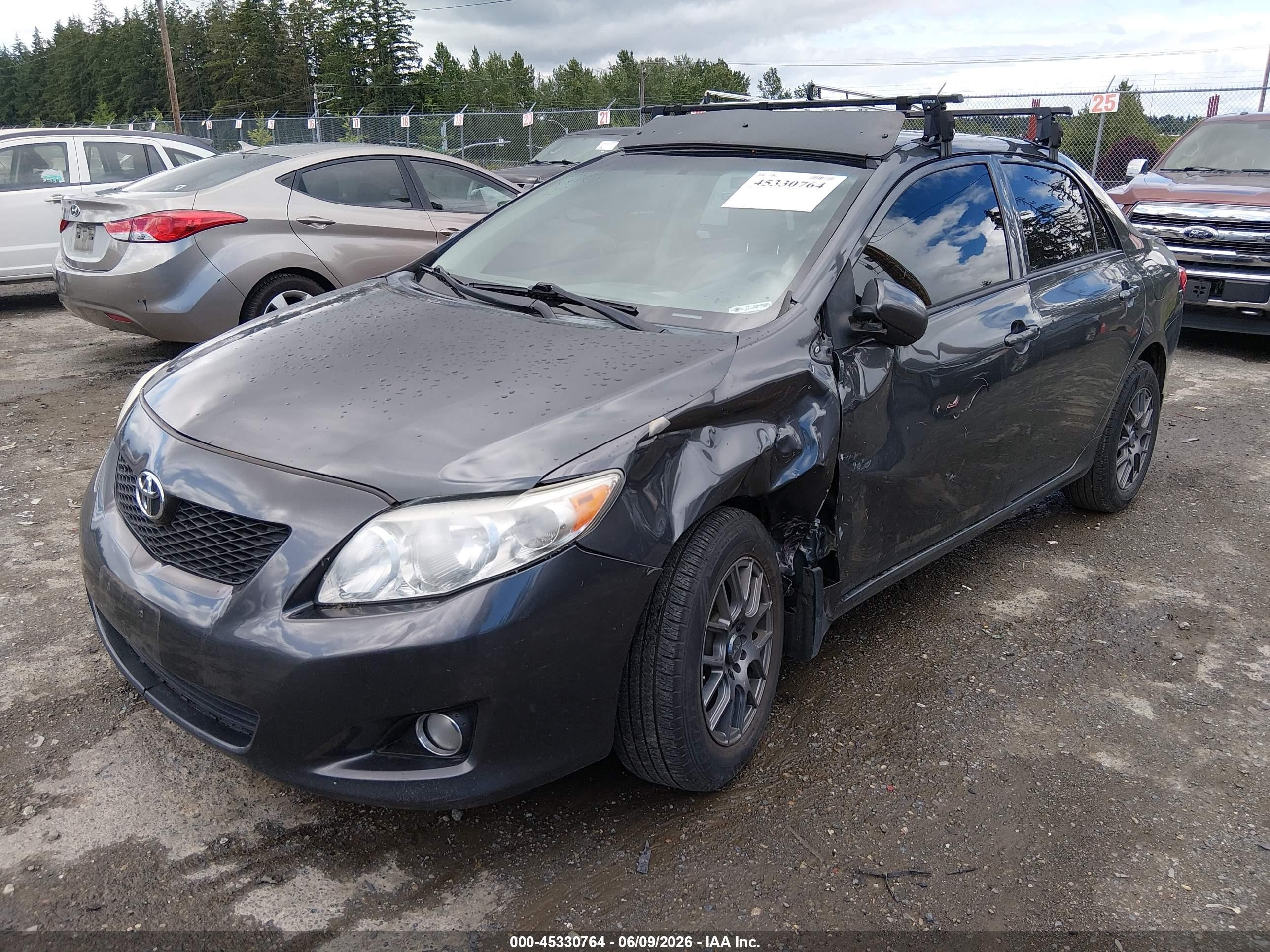 2010 Toyota Corolla Ce Серый vin: 2T1BU4EE5AC191236