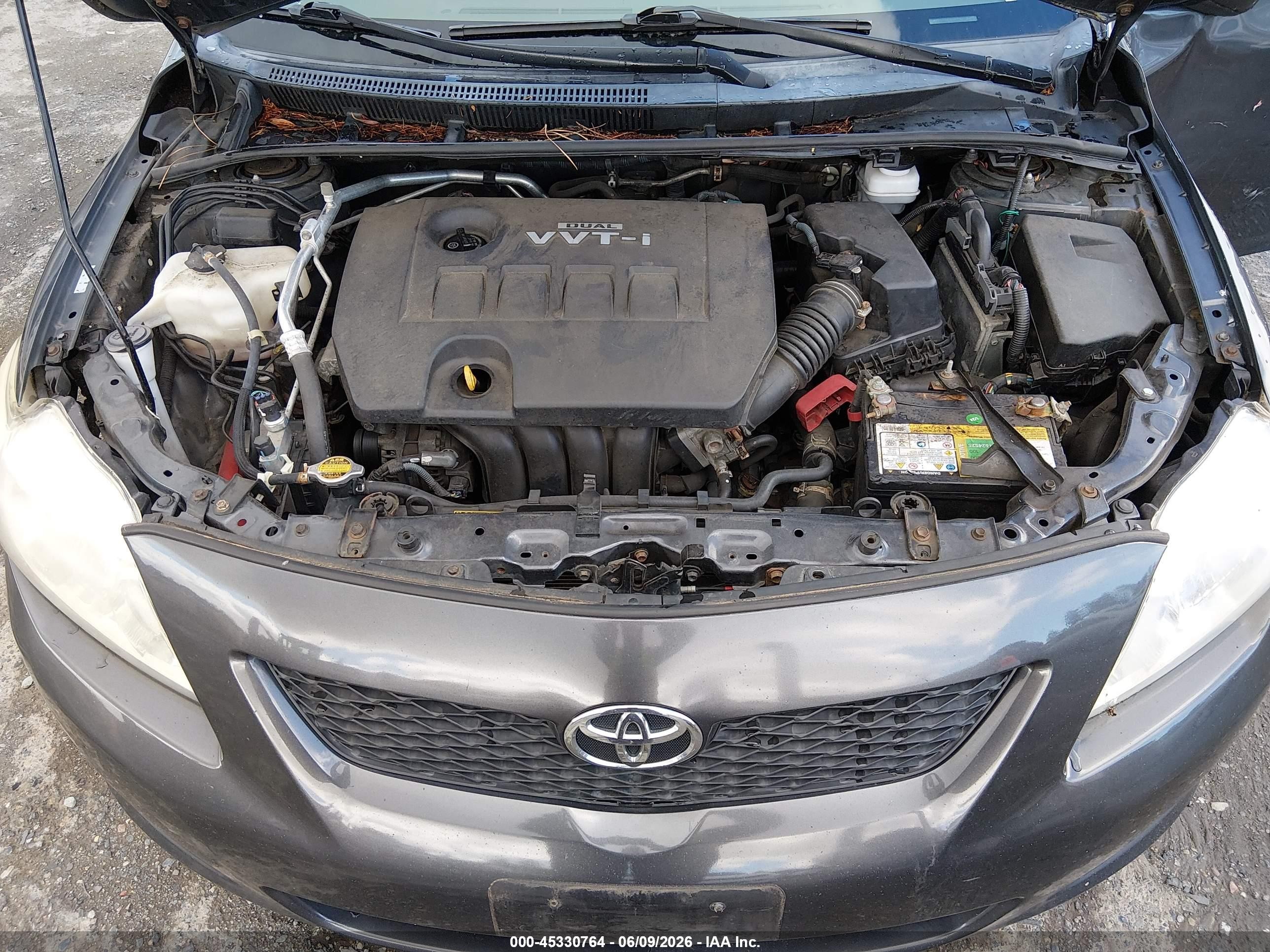2010 Toyota Corolla Ce Серый vin: 2T1BU4EE5AC191236