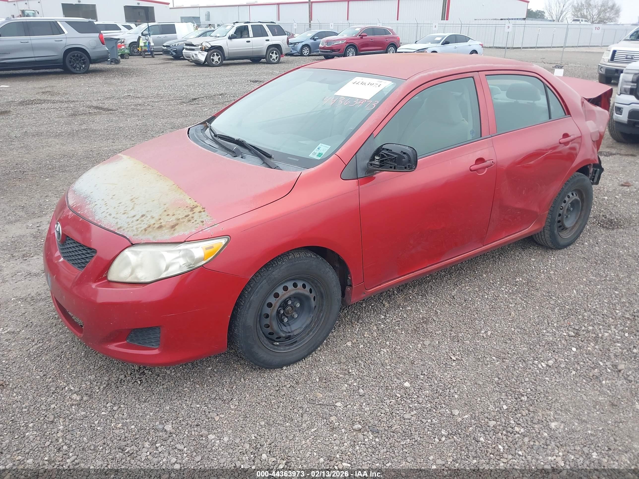 2010 Toyota Corolla Le Red vin: 2T1BU4EE5AC193388