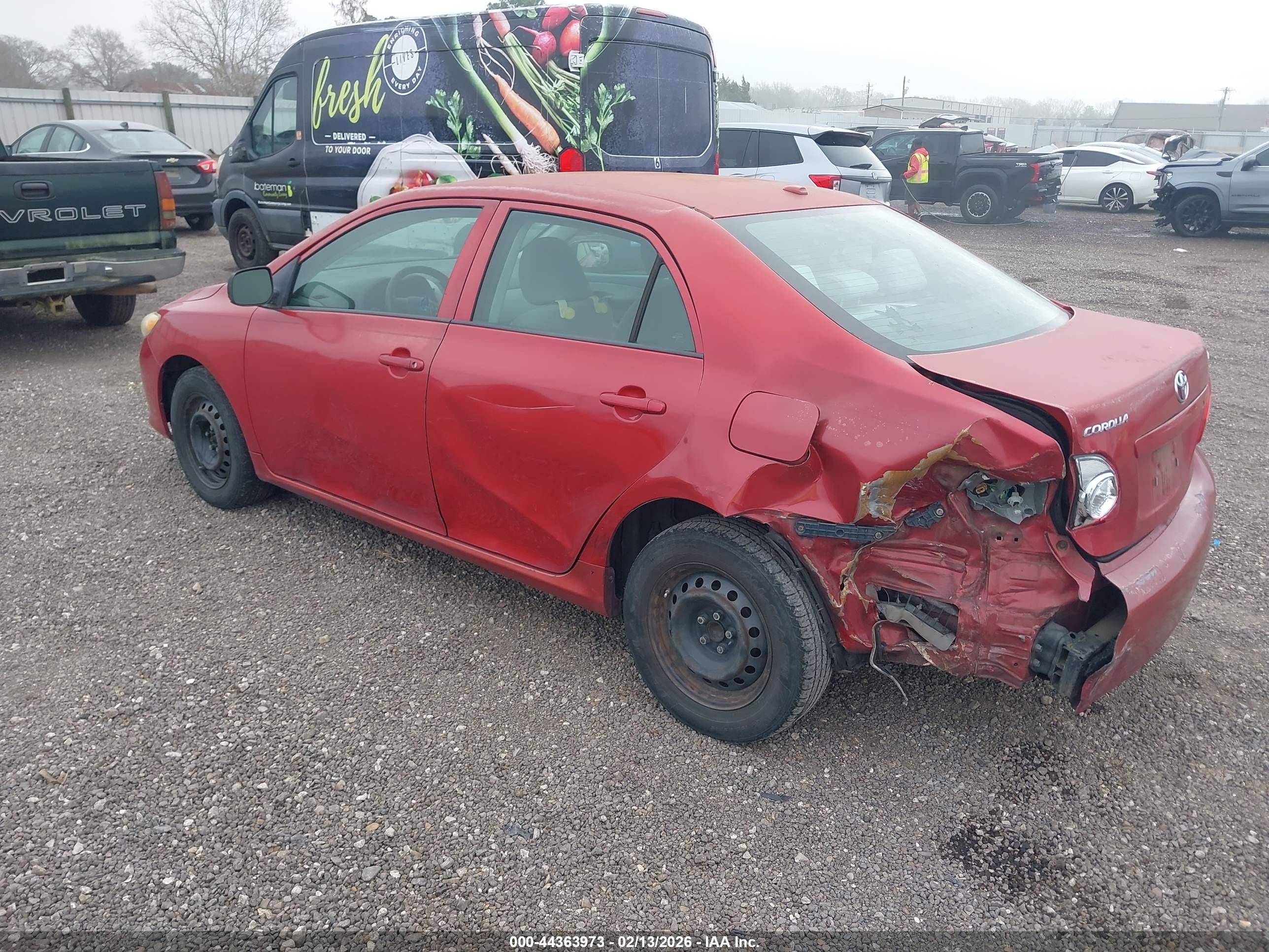 2010 Toyota Corolla Le Red vin: 2T1BU4EE5AC193388