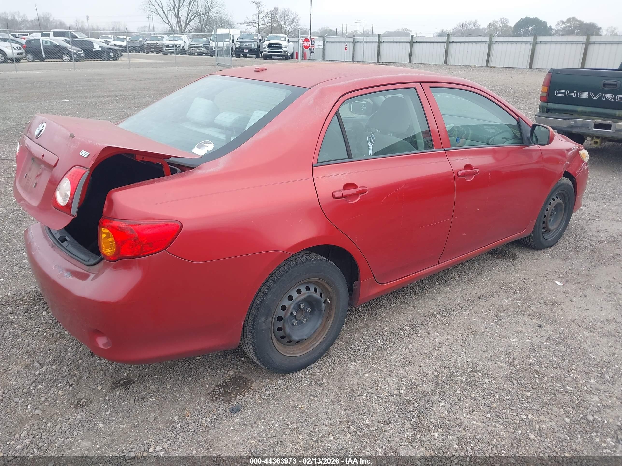 2010 Toyota Corolla Le Red vin: 2T1BU4EE5AC193388
