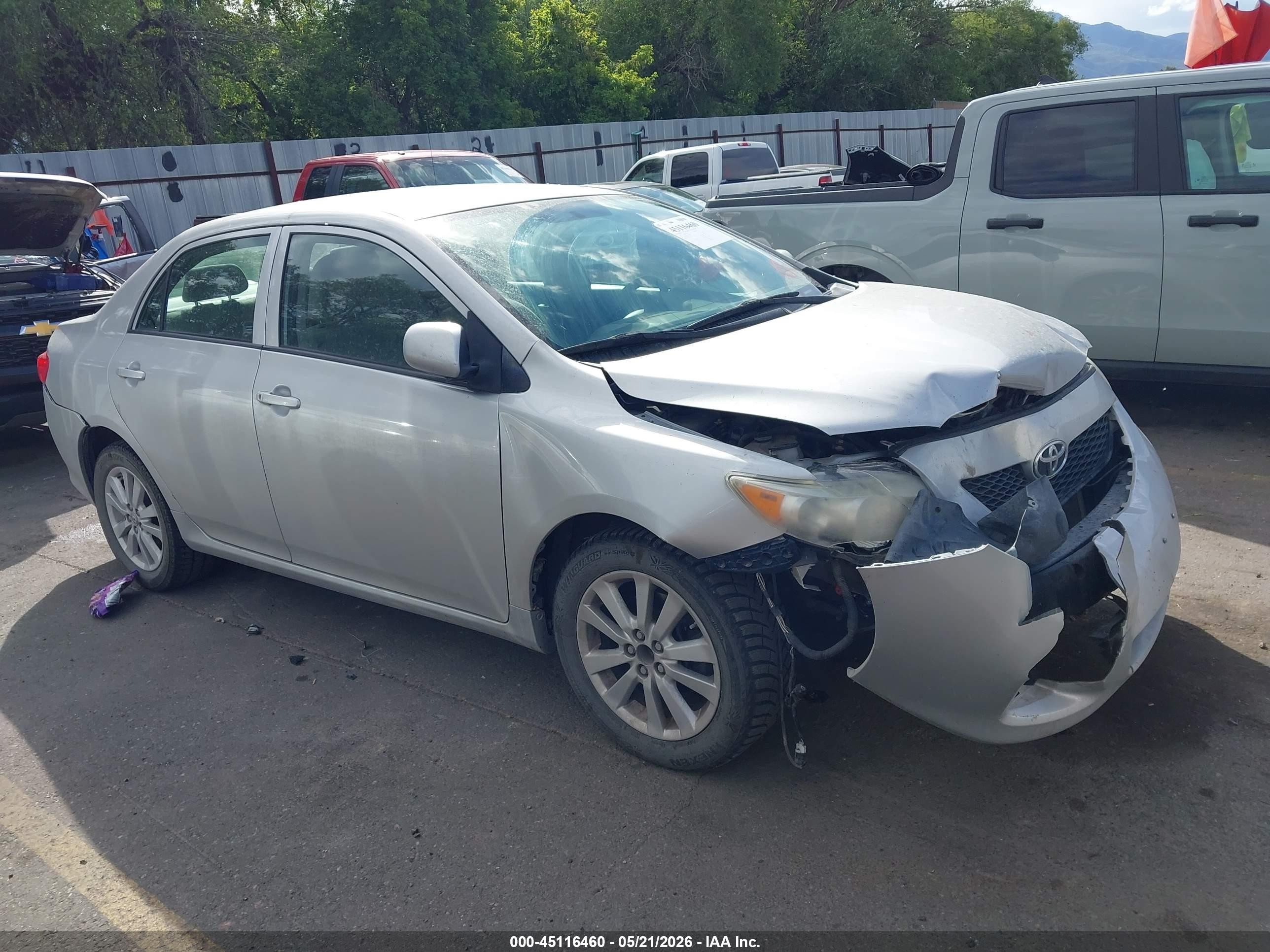 2010 Toyota Corolla Le Серебряный vin: 2T1BU4EE5AC201828