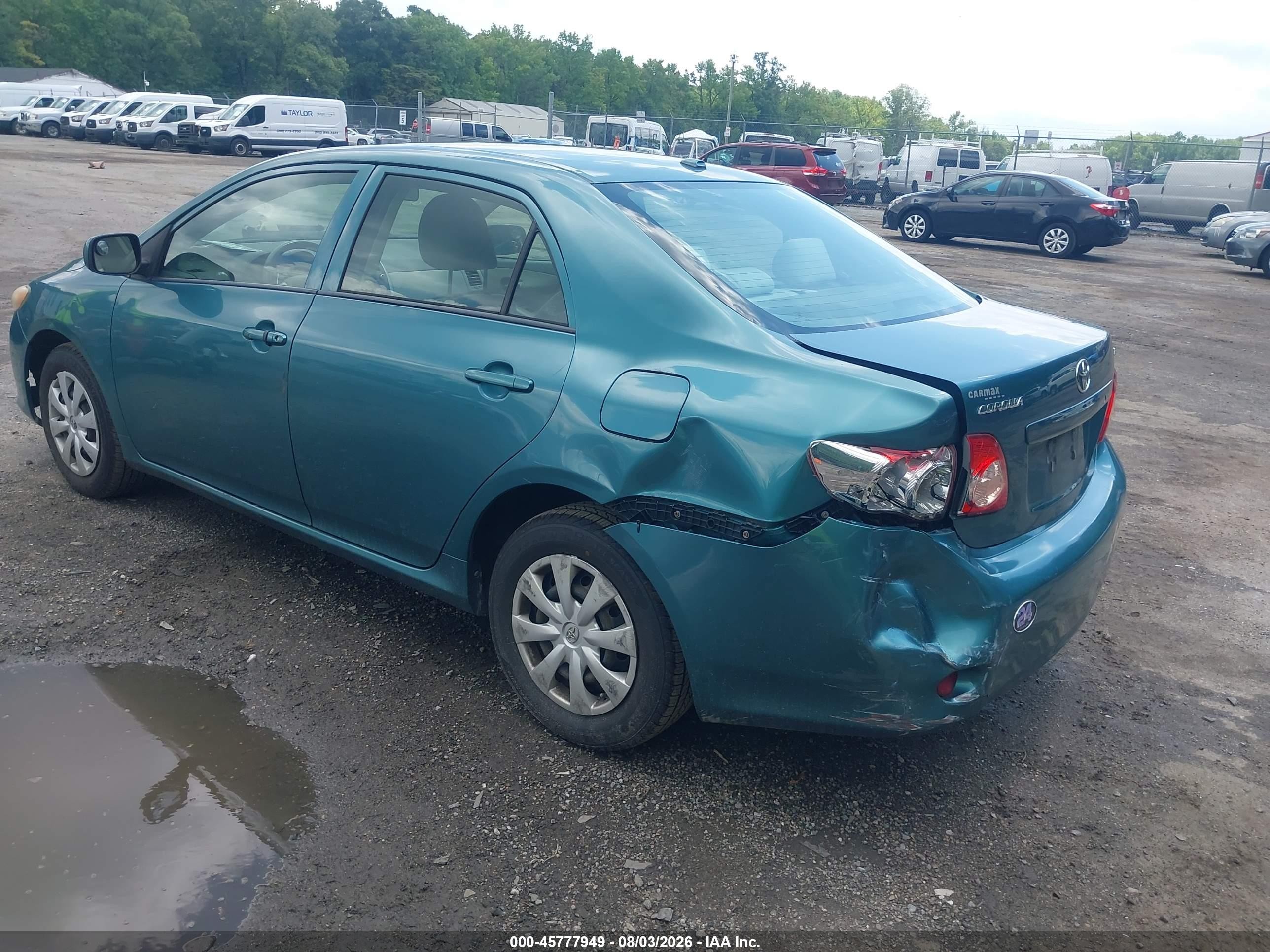 2010 Toyota Corolla Le Turquoise vin: 2T1BU4EE5AC230648