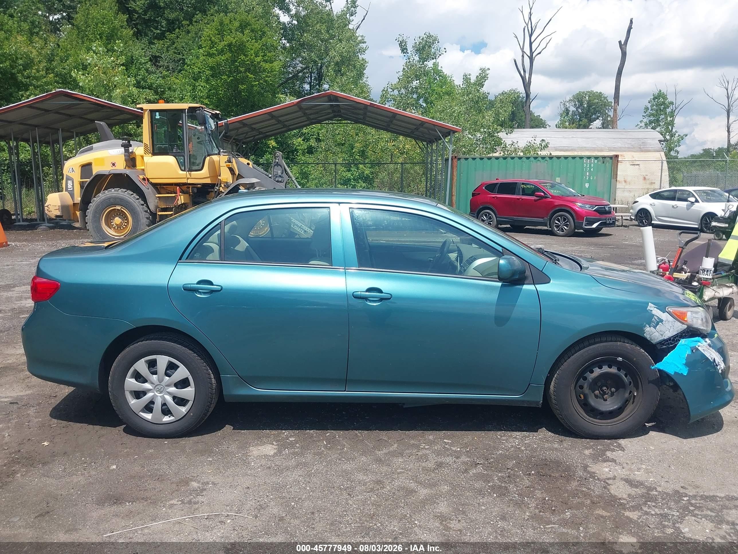 2010 Toyota Corolla Le Turquoise vin: 2T1BU4EE5AC230648
