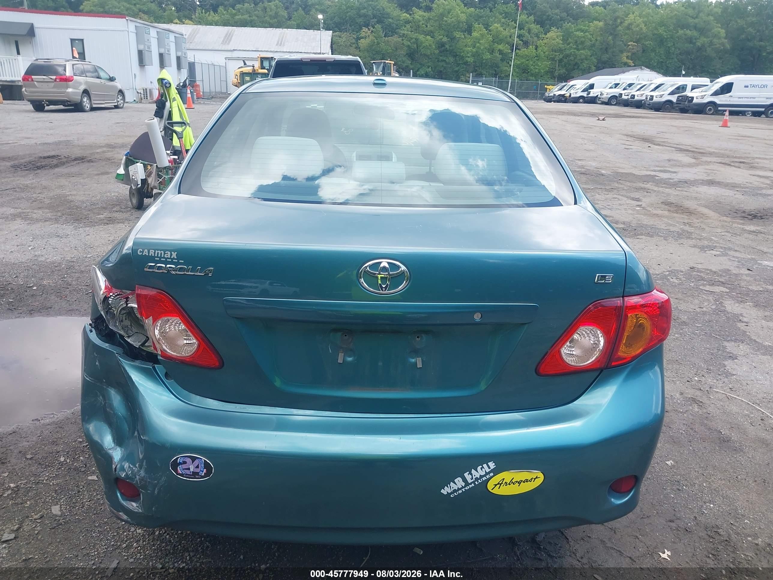 2010 Toyota Corolla Le Turquoise vin: 2T1BU4EE5AC230648