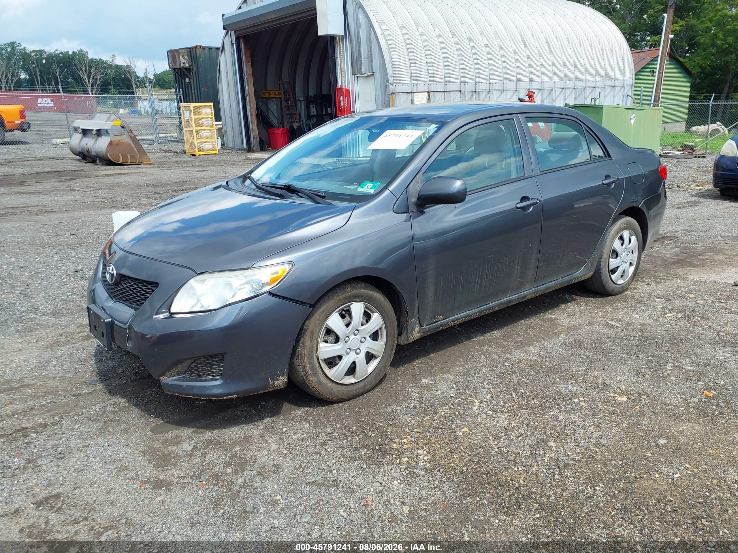 2010 Toyota Corolla Le Gray vin: 2T1BU4EE5AC243092