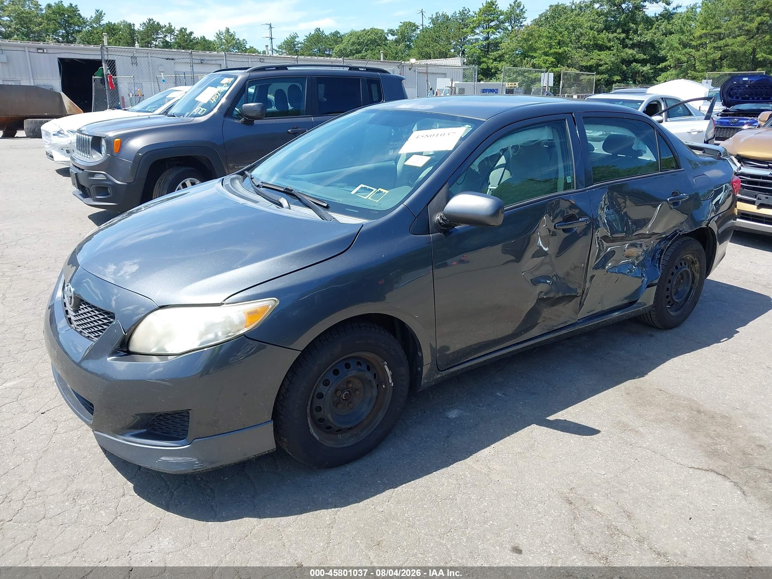 2010 Toyota Corolla Le Gray vin: 2T1BU4EE5AC247675