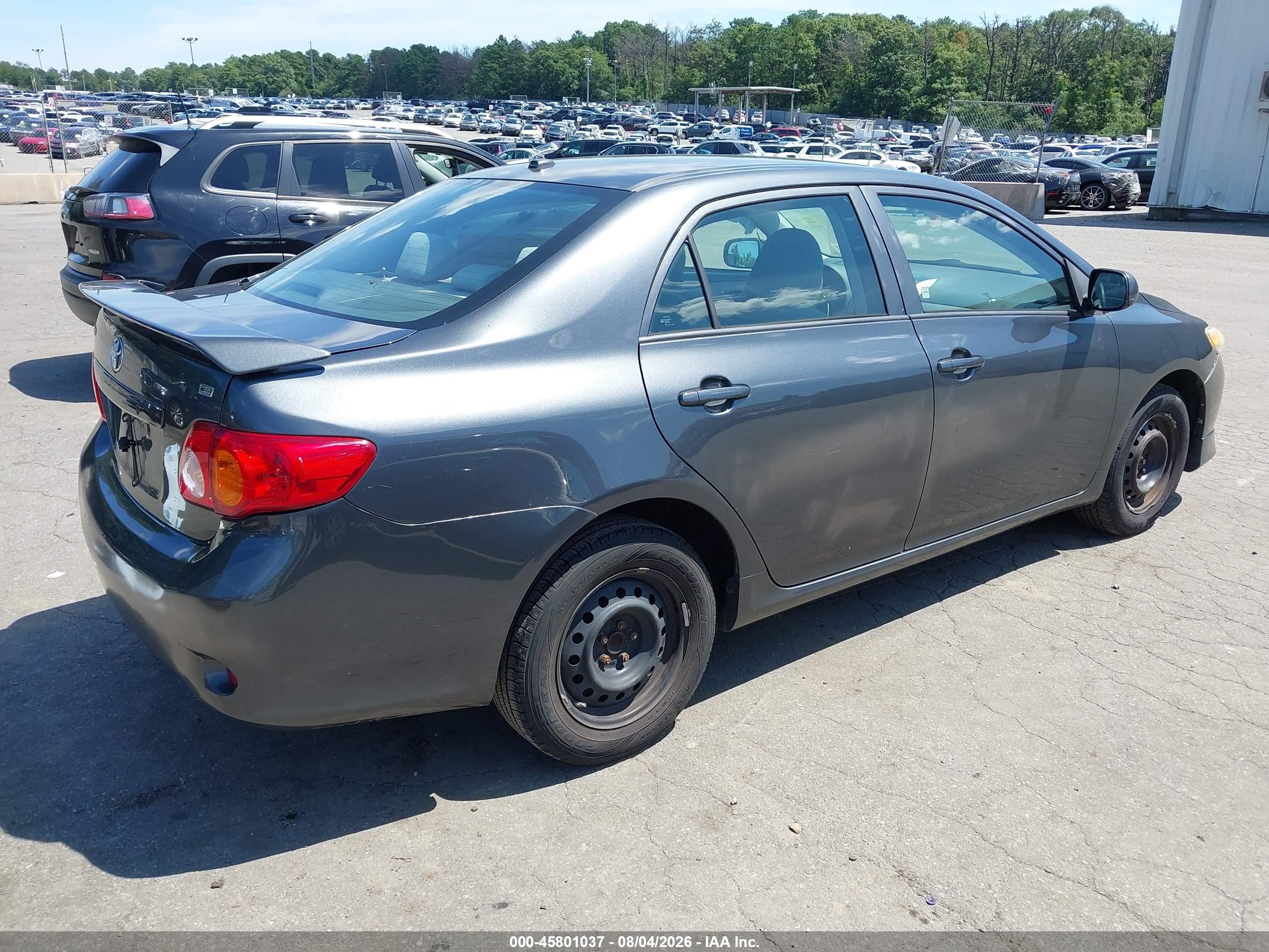2010 Toyota Corolla Le Gray vin: 2T1BU4EE5AC247675