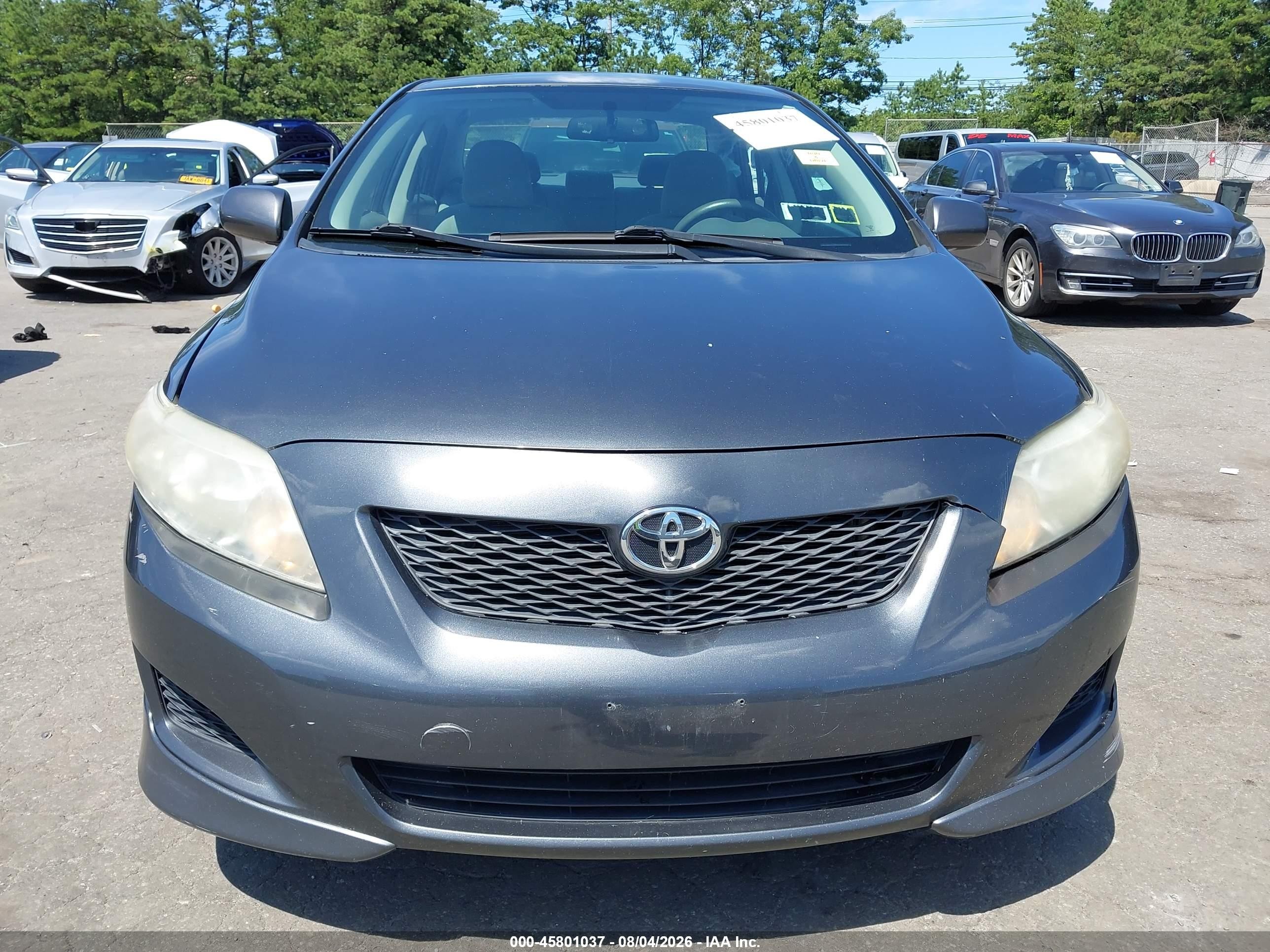 2010 Toyota Corolla Le Gray vin: 2T1BU4EE5AC247675
