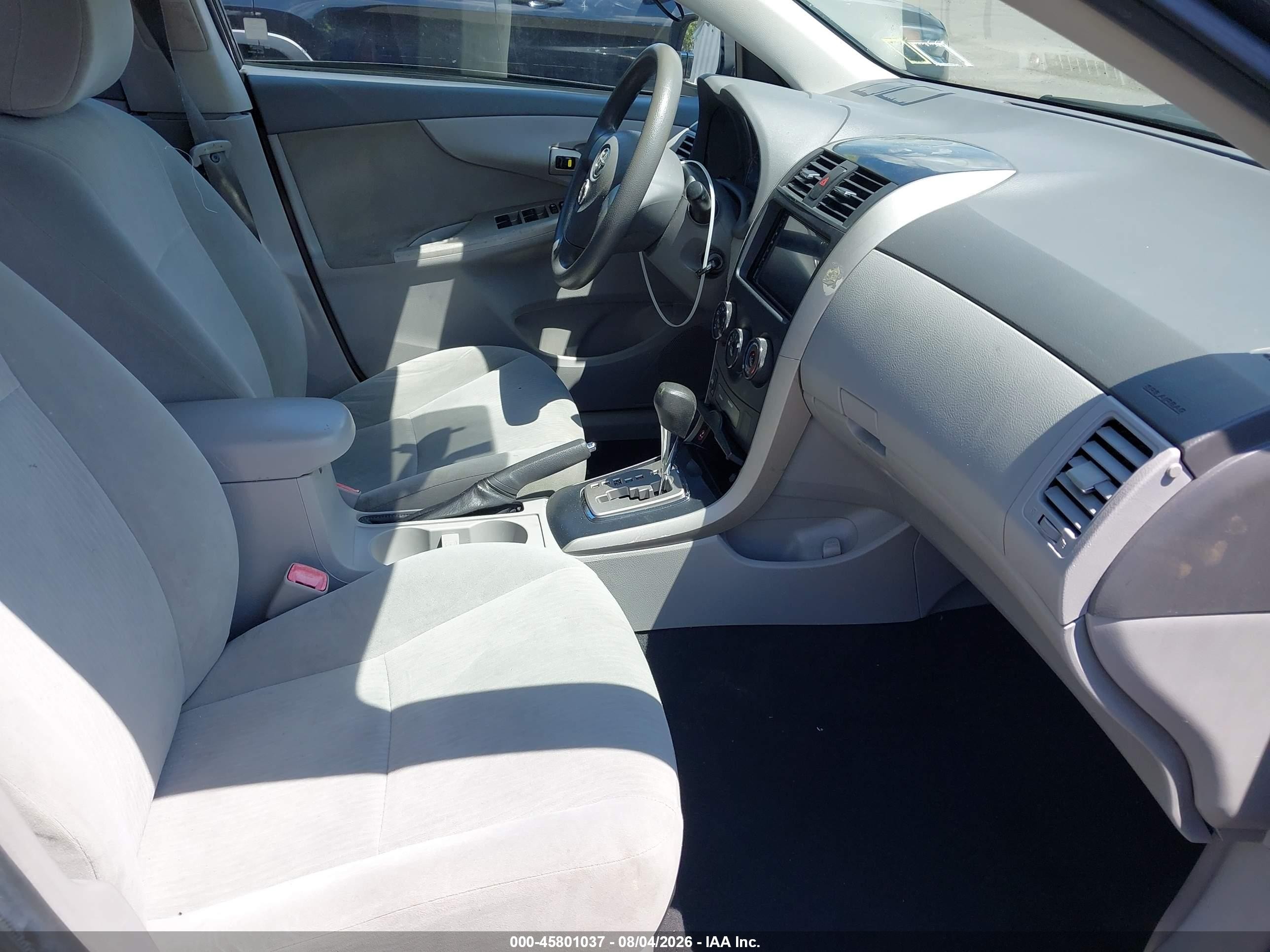2010 Toyota Corolla Le Gray vin: 2T1BU4EE5AC247675