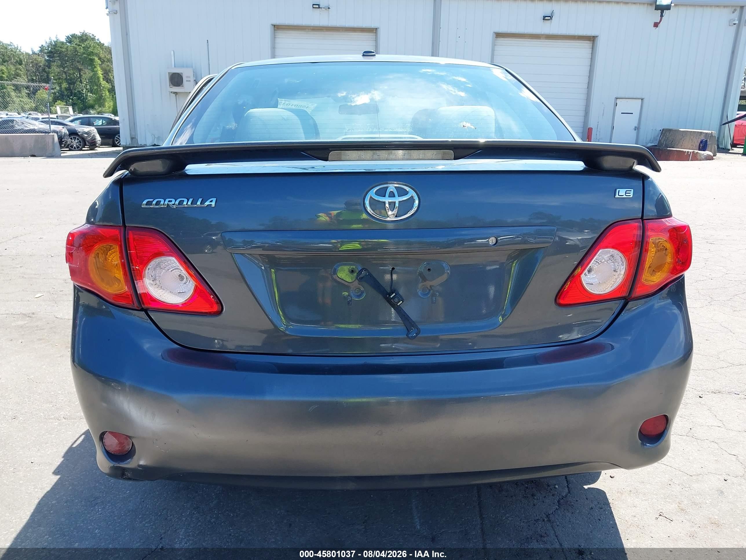2010 Toyota Corolla Le Gray vin: 2T1BU4EE5AC247675