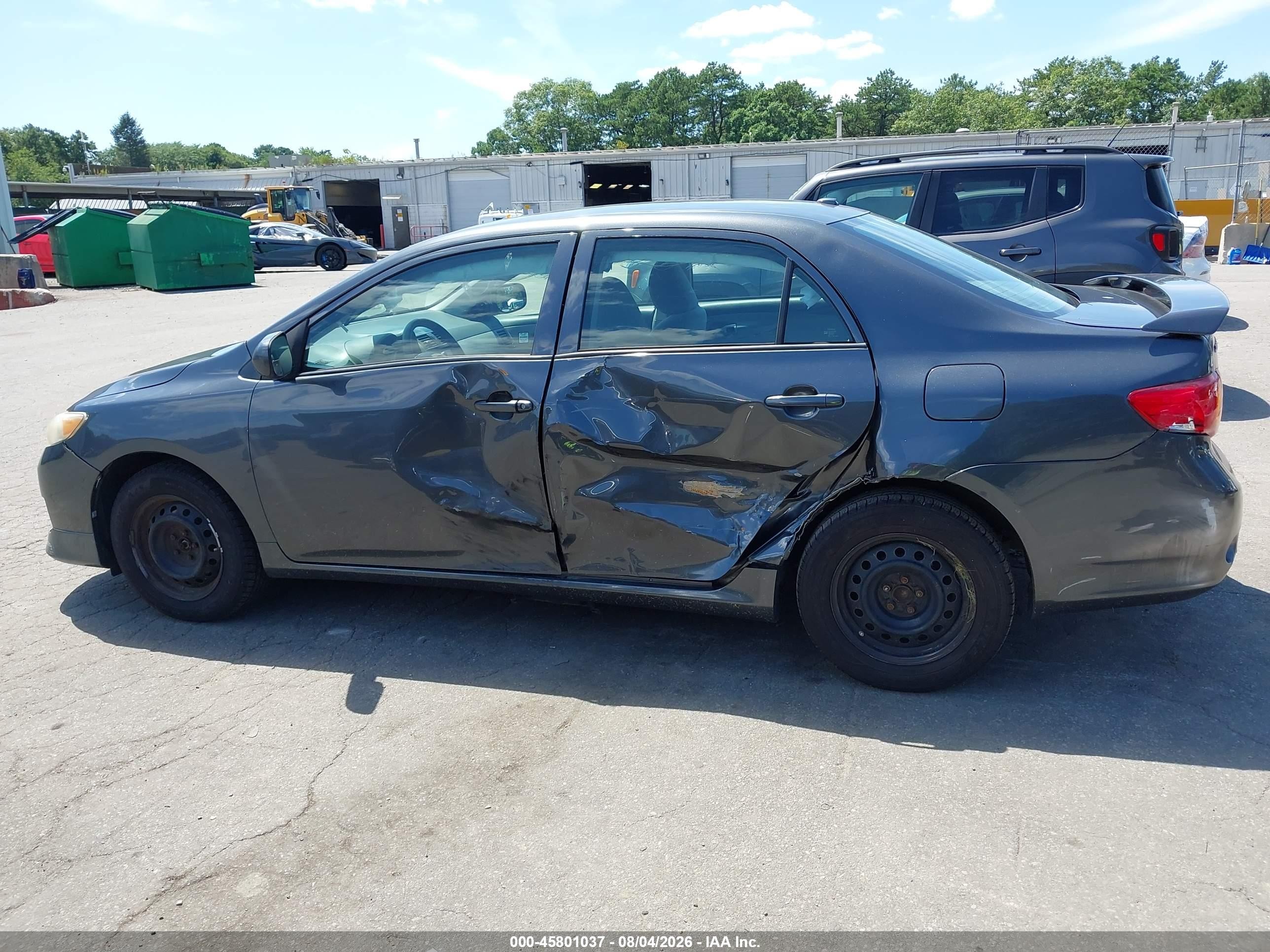 2010 Toyota Corolla Le Gray vin: 2T1BU4EE5AC247675