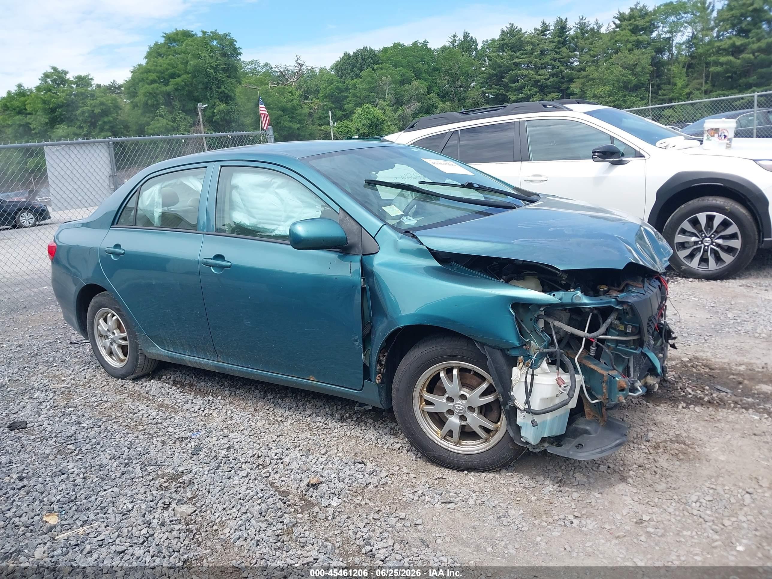 2010 Toyota Corolla Le Green vin: 2T1BU4EE5AC259082