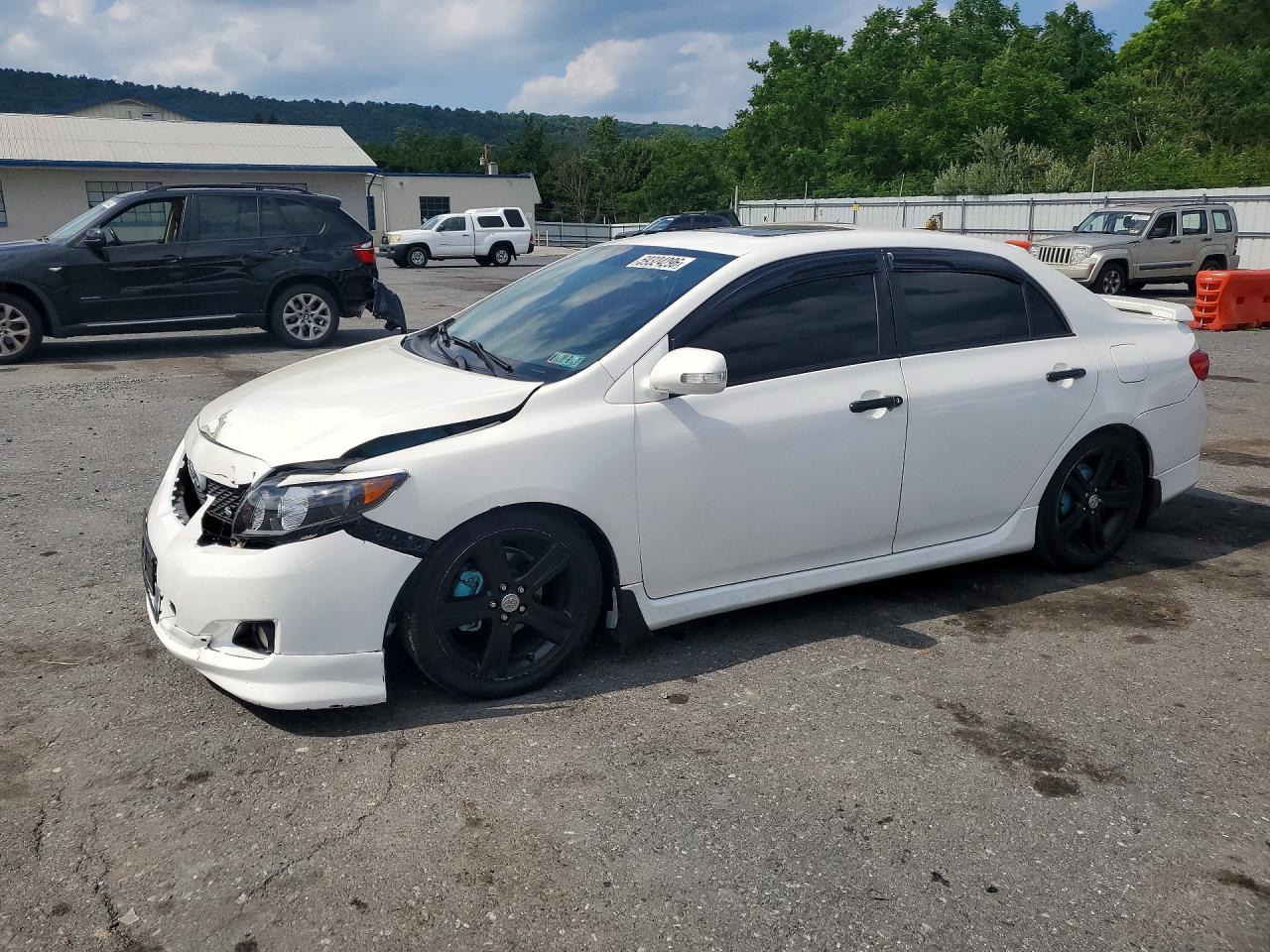2010 Toyota Corolla S White vin: 2T1BU4EE5AC260586