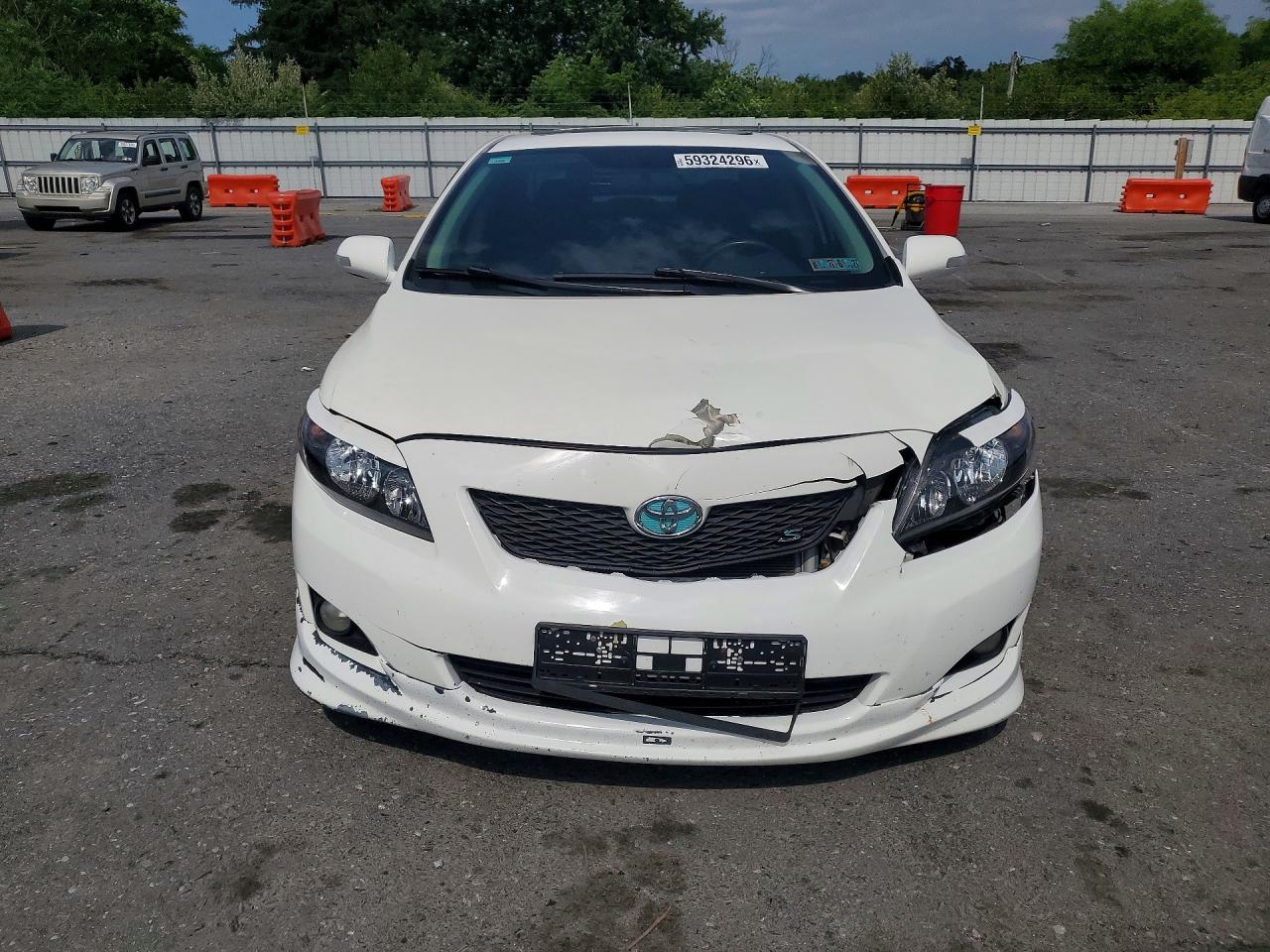 2010 Toyota Corolla S White vin: 2T1BU4EE5AC260586
