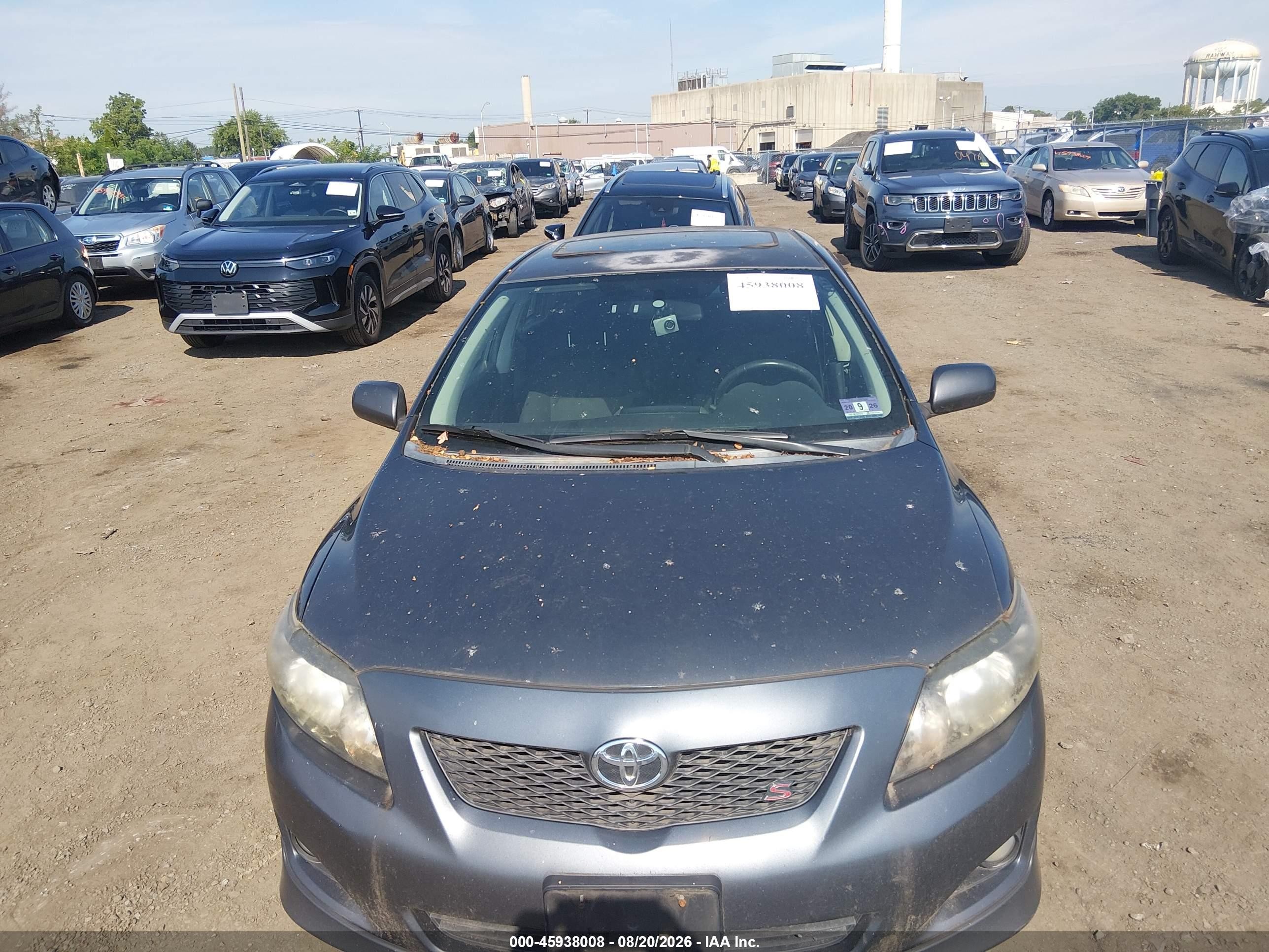 2010 Toyota Corolla S Gray vin: 2T1BU4EE5AC261351