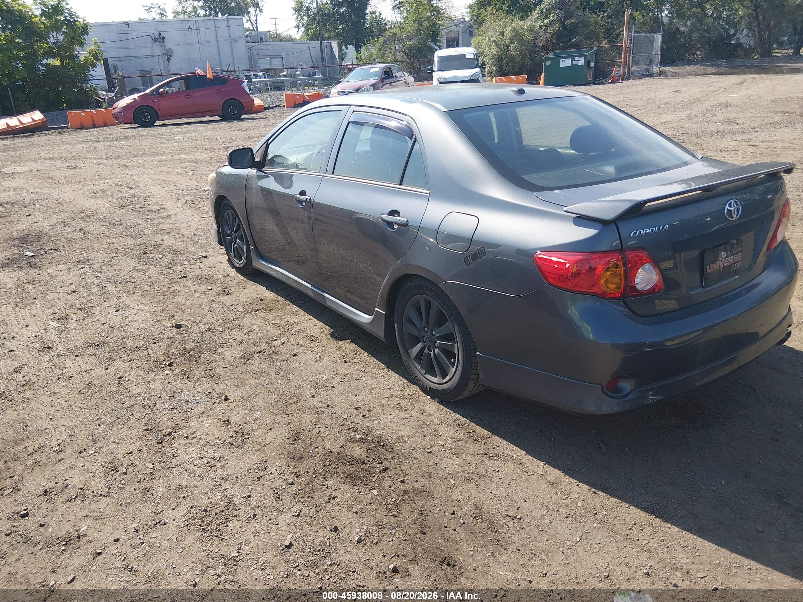 2010 Toyota Corolla S Gray vin: 2T1BU4EE5AC261351