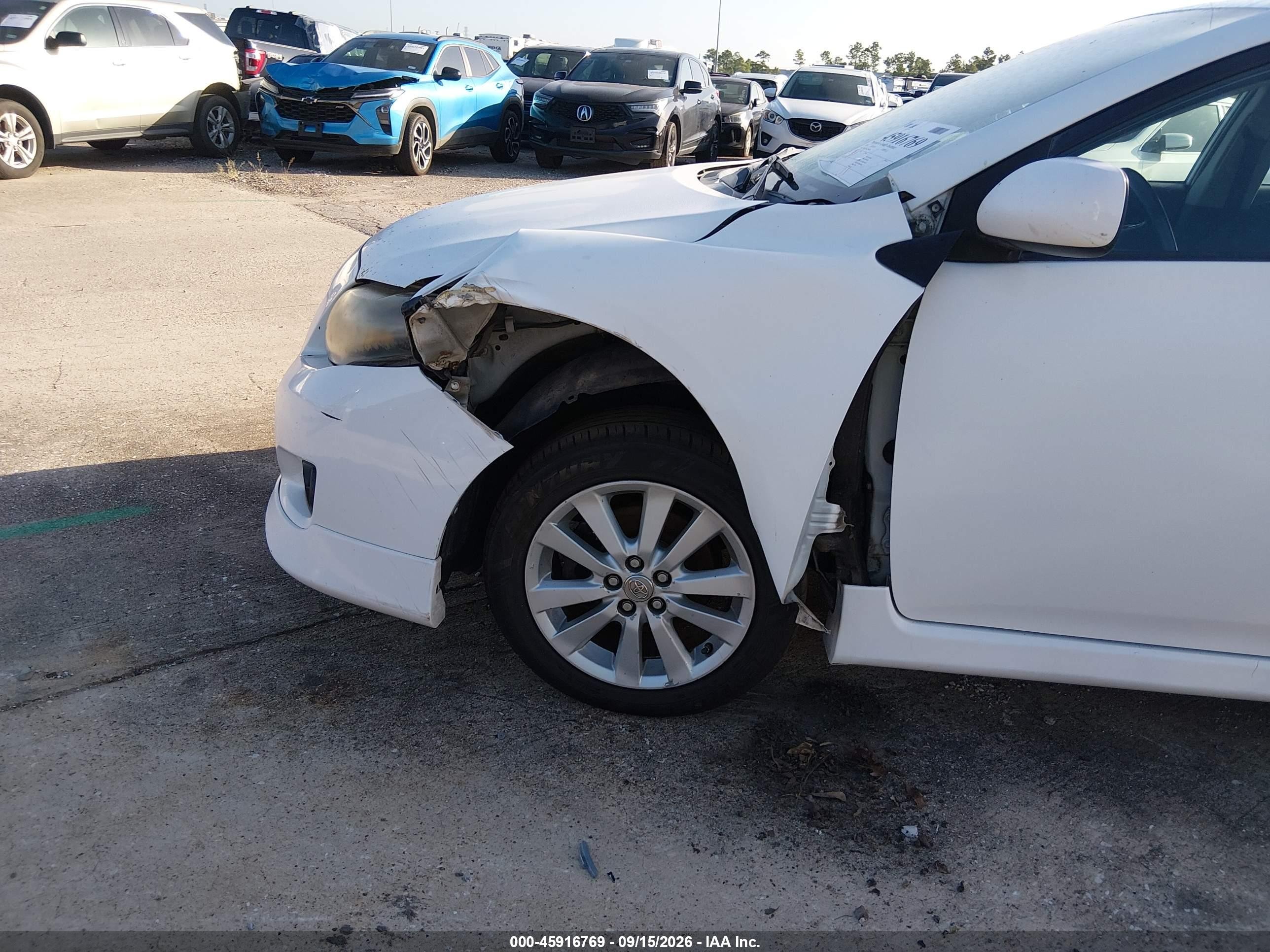 2010 Toyota Corolla S White vin: 2T1BU4EE5AC289697
