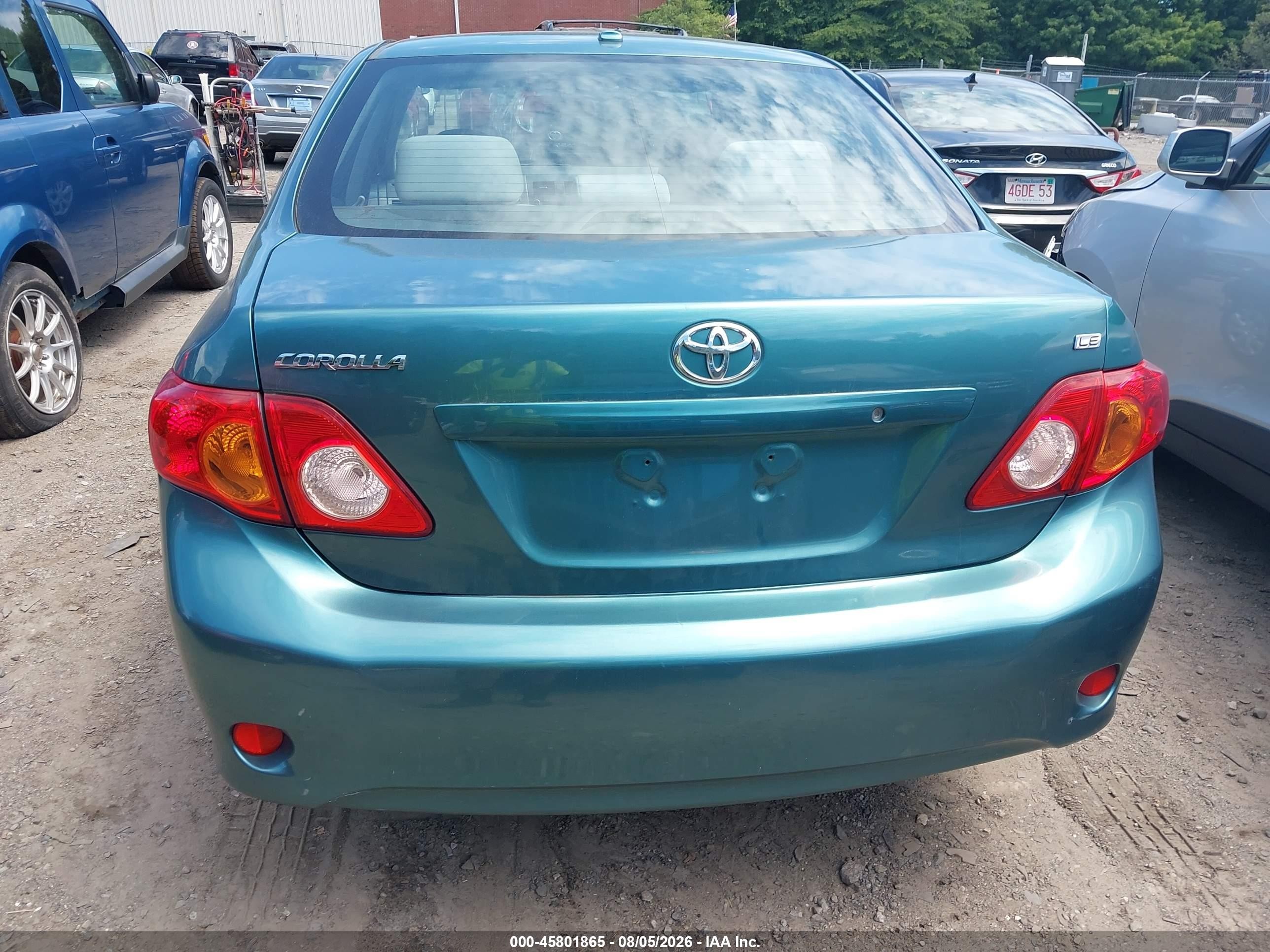 2010 Toyota Corolla Le Green vin: 2T1BU4EE5AC324626