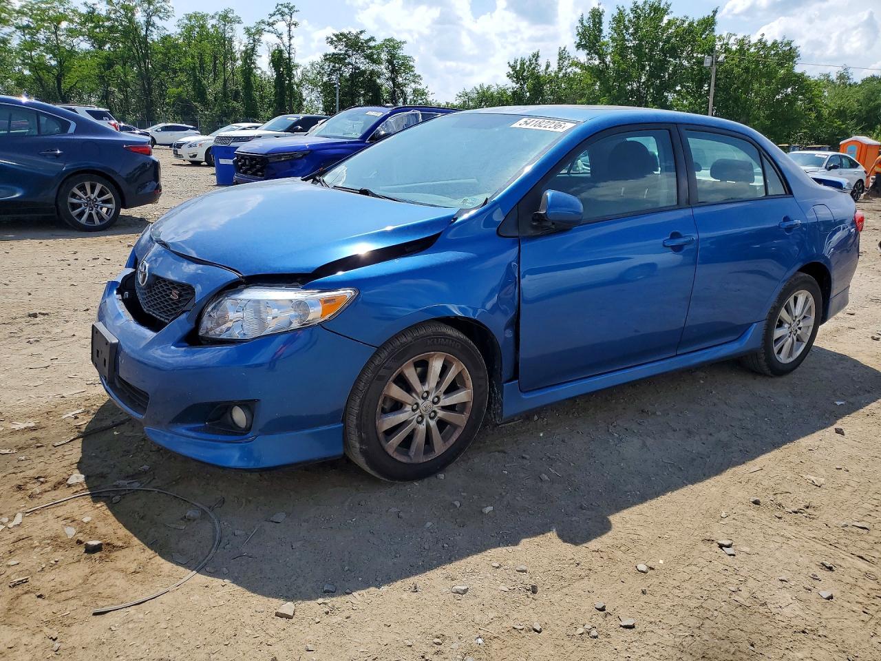 2010 Toyota Corolla S Blue vin: 2T1BU4EE5AC331544