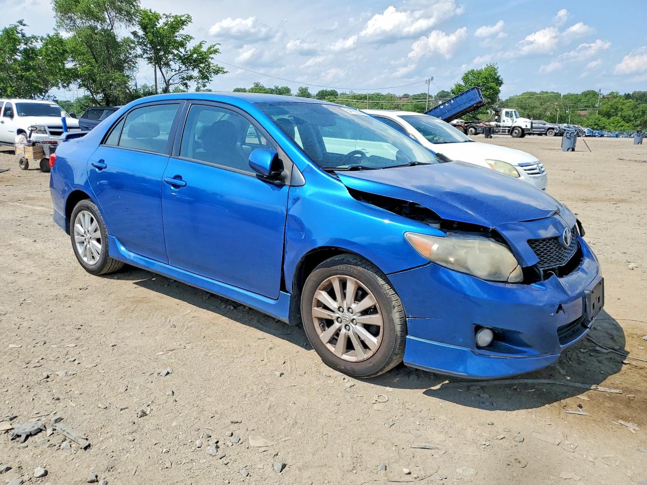 2010 Toyota Corolla S Blue vin: 2T1BU4EE5AC331544