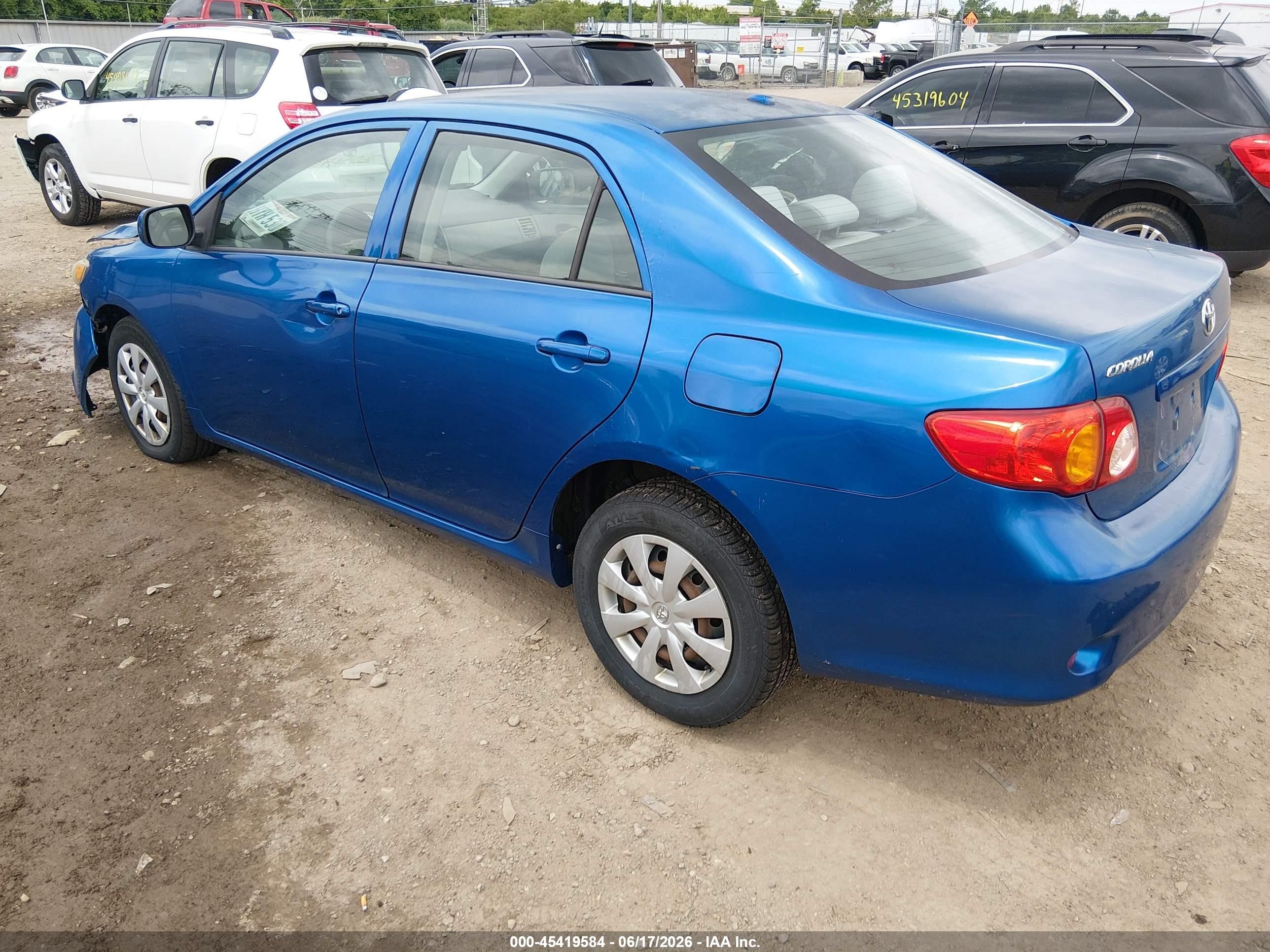 2010 Toyota Corolla Le Blue vin: 2T1BU4EE5AC340941