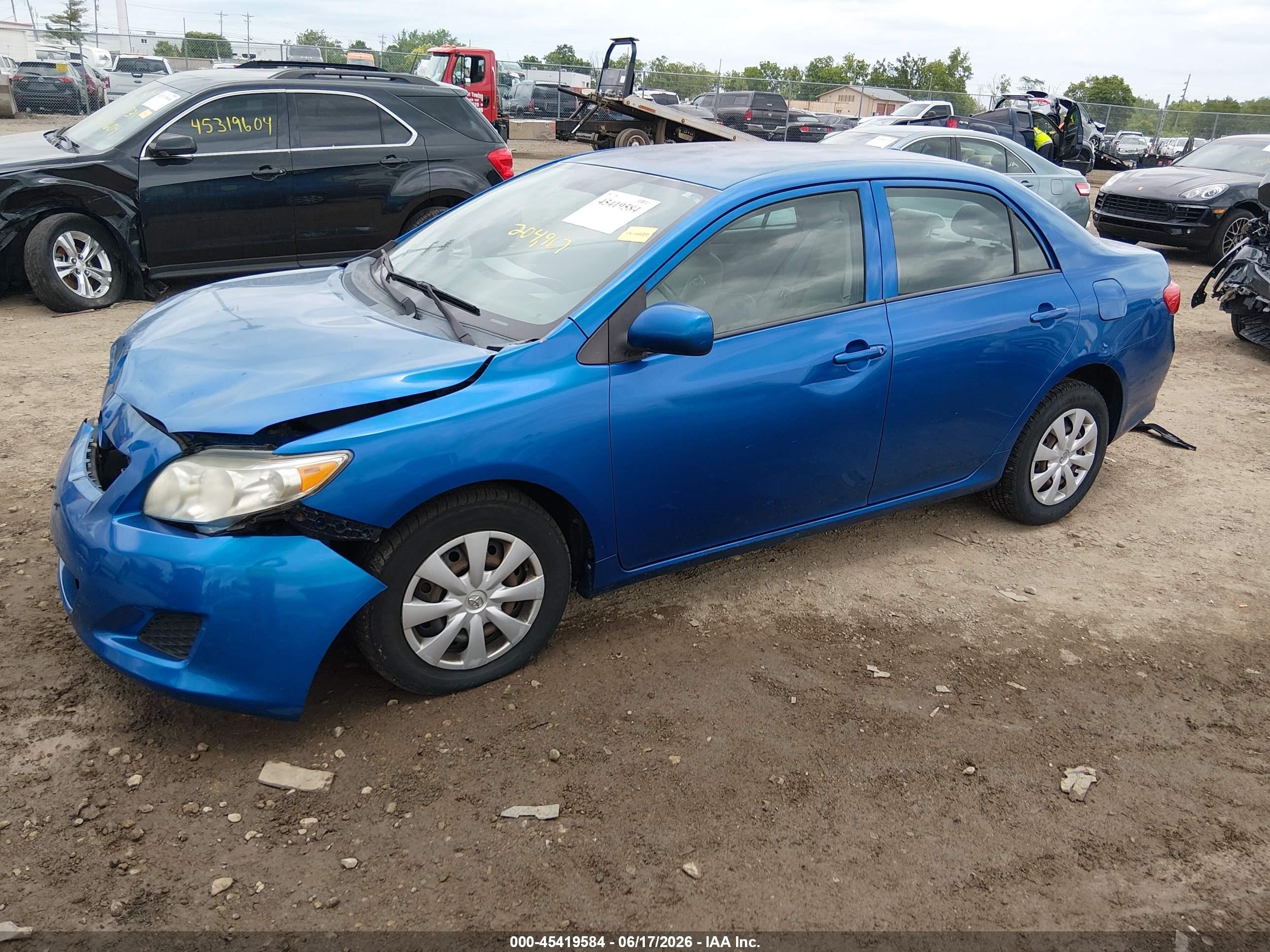 2010 Toyota Corolla Le Blue vin: 2T1BU4EE5AC340941